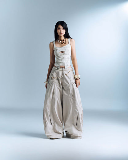 MIRAMON FLARED SKIRT GREEN | Bunnyhill 裙子 Skirt