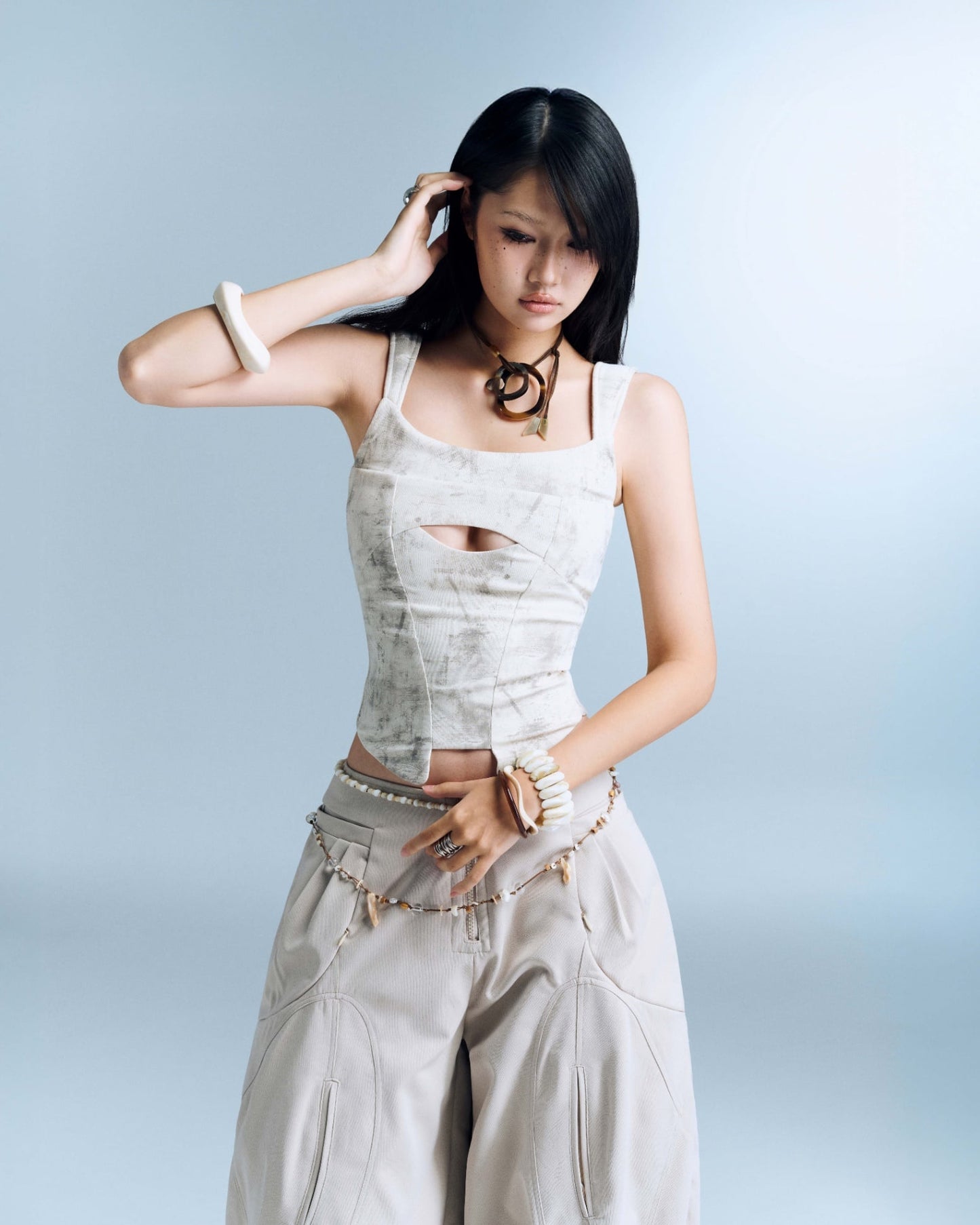 Saide Top (Marble White) — Bunnyhill