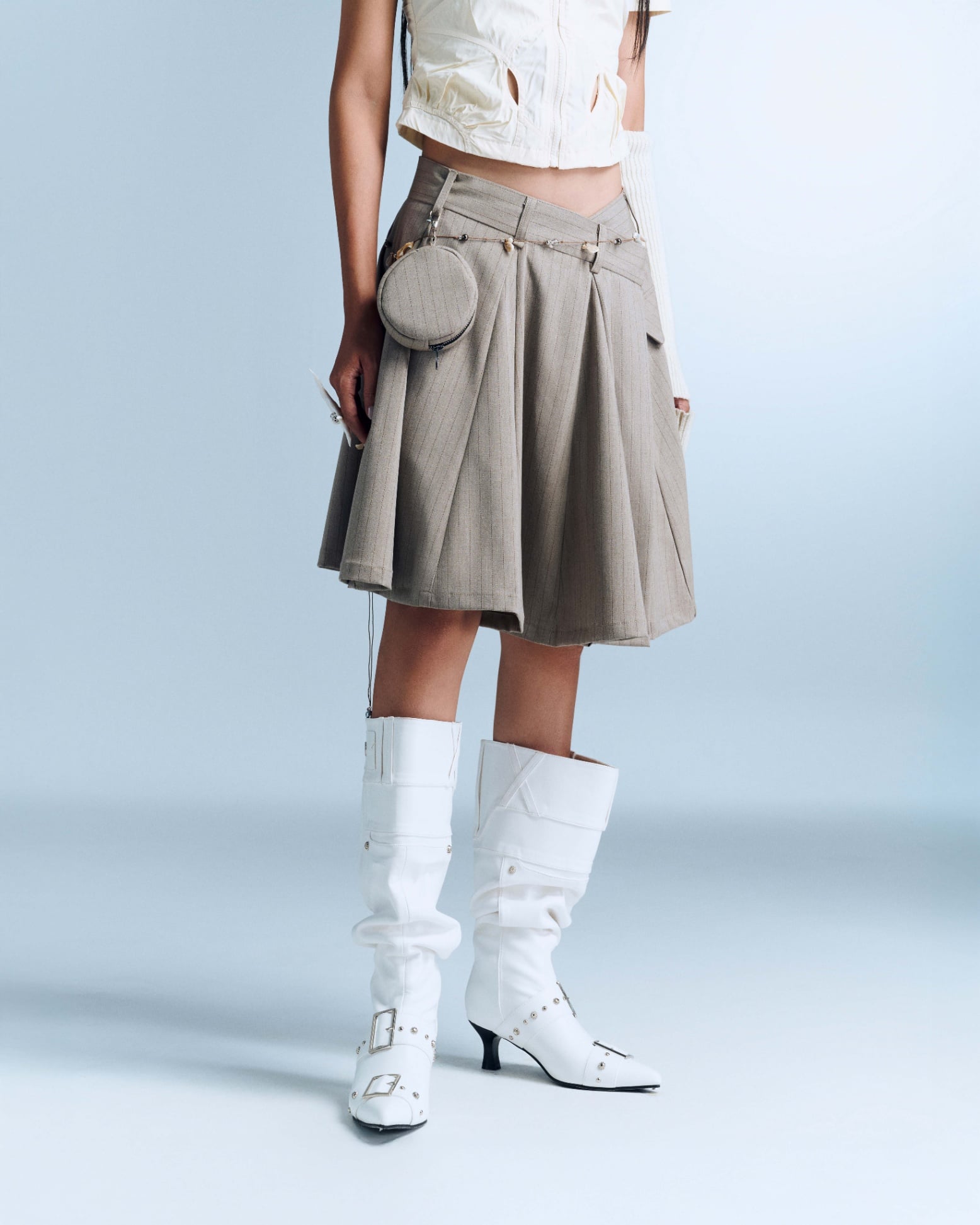 Devora Skirt (Brown Stripes) — Bunnyhill