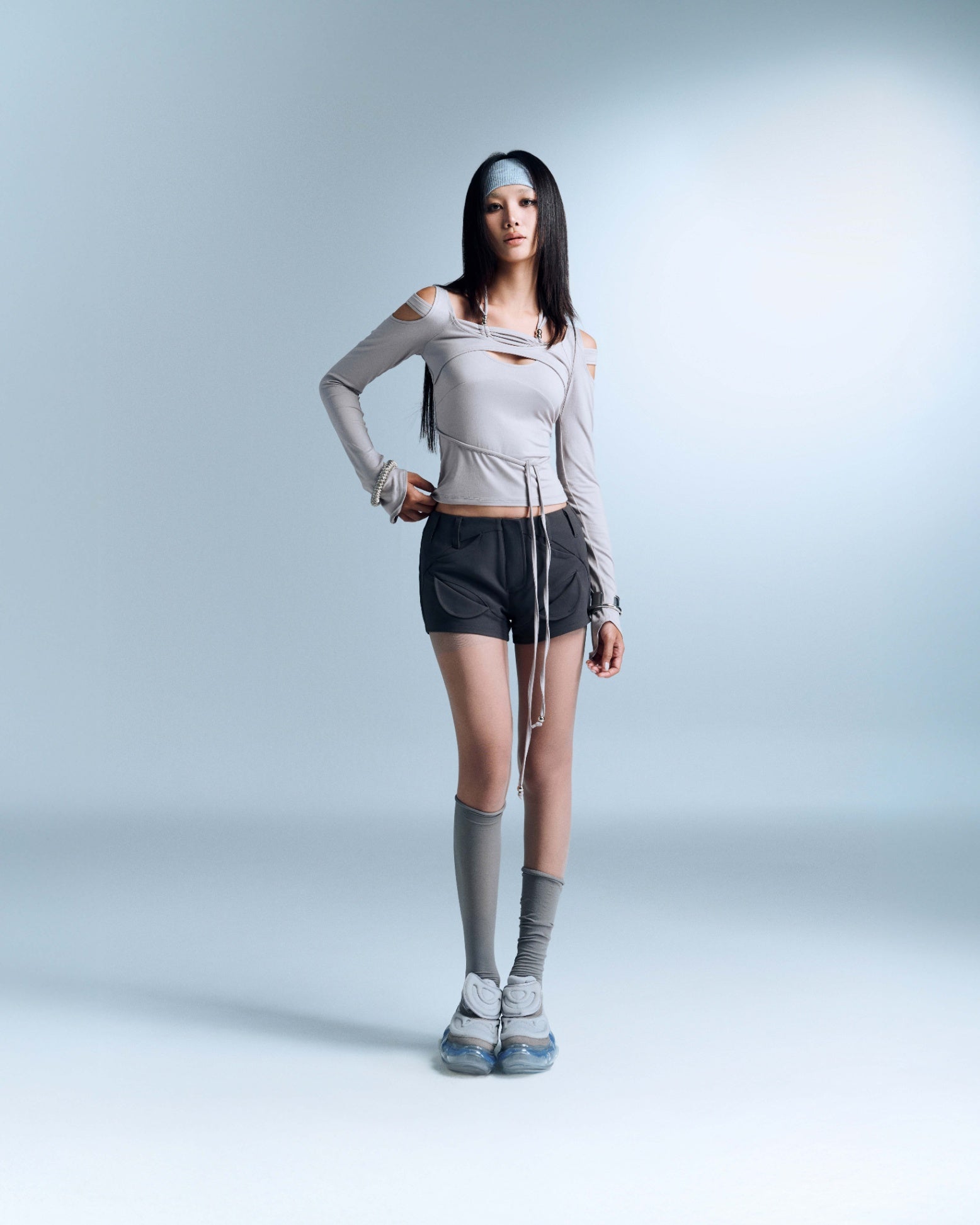 Serafin Top (Grey) — Bunnyhill