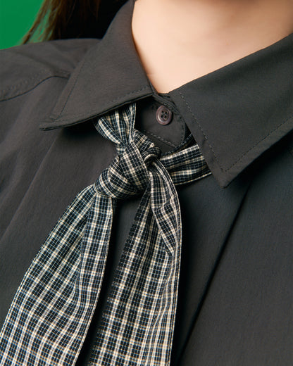PLAID SLEEVED SHIRT GR | BF5241