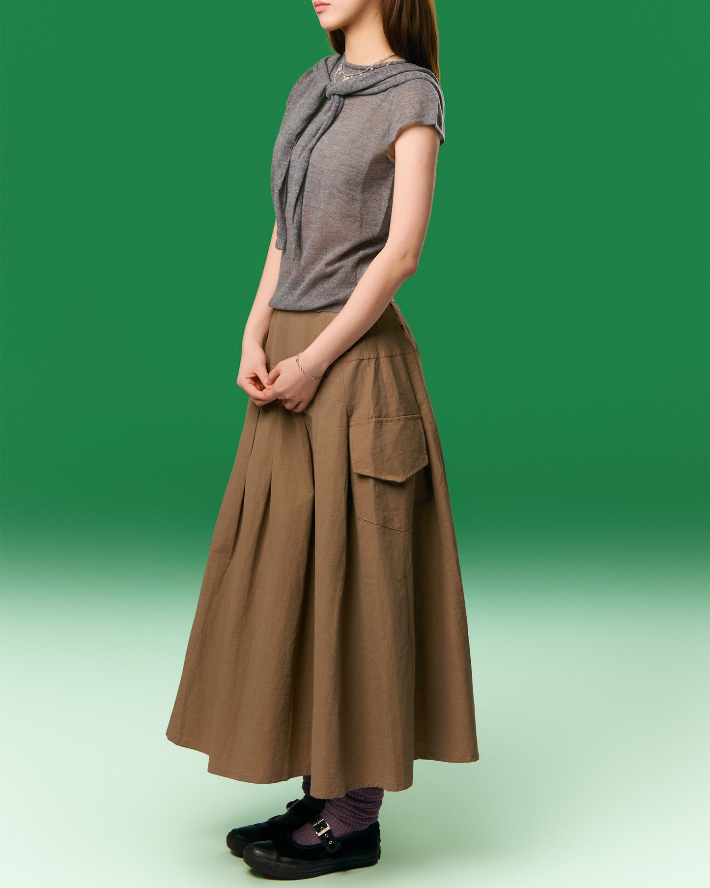 PLEATED SKIRT GG | BF5242