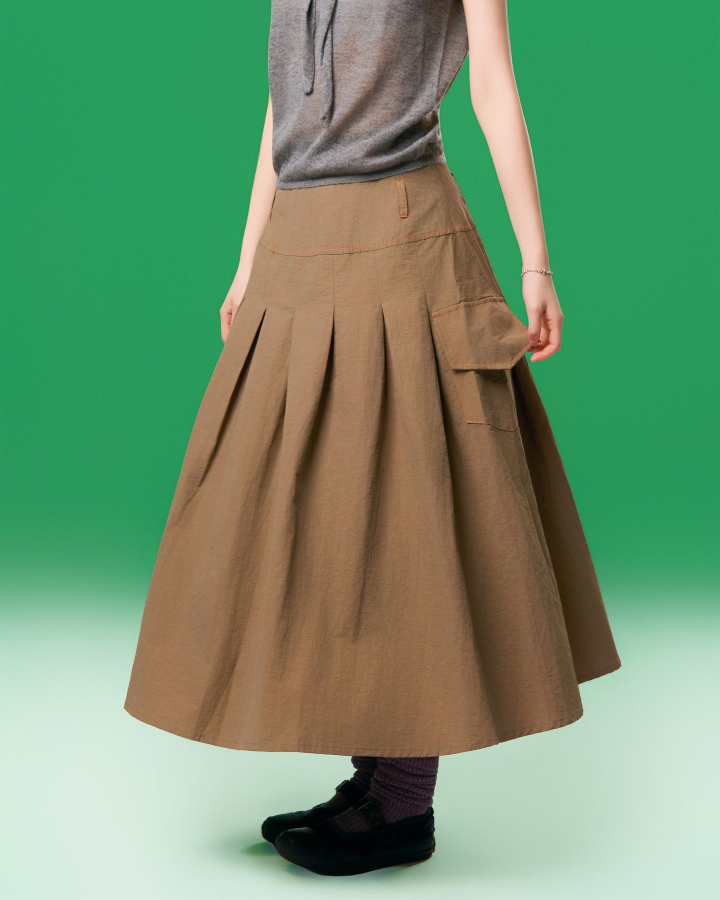 PLEATED SKIRT GG | BF5242