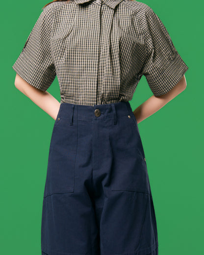 PLAID SLEEVED SHIRT BW | BF5241