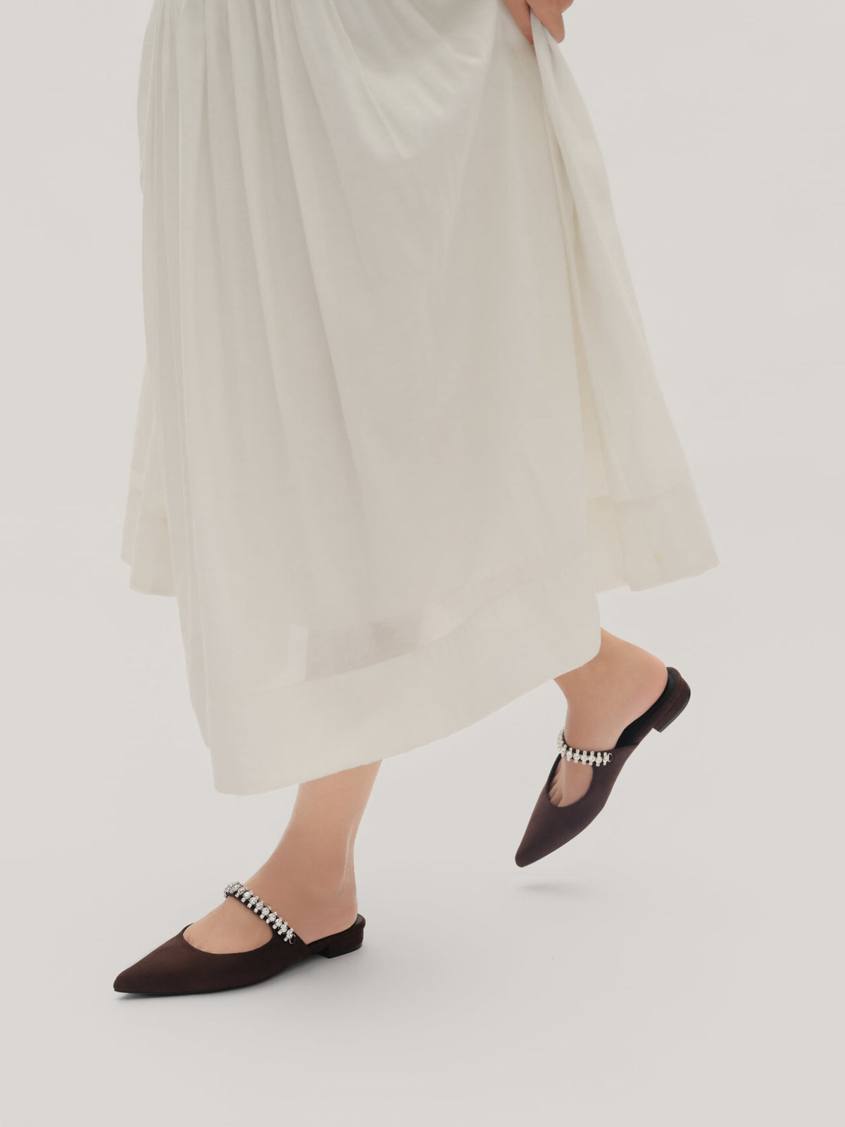 Floralpunk Diana Mules - Suede Brown 平底鞋 2