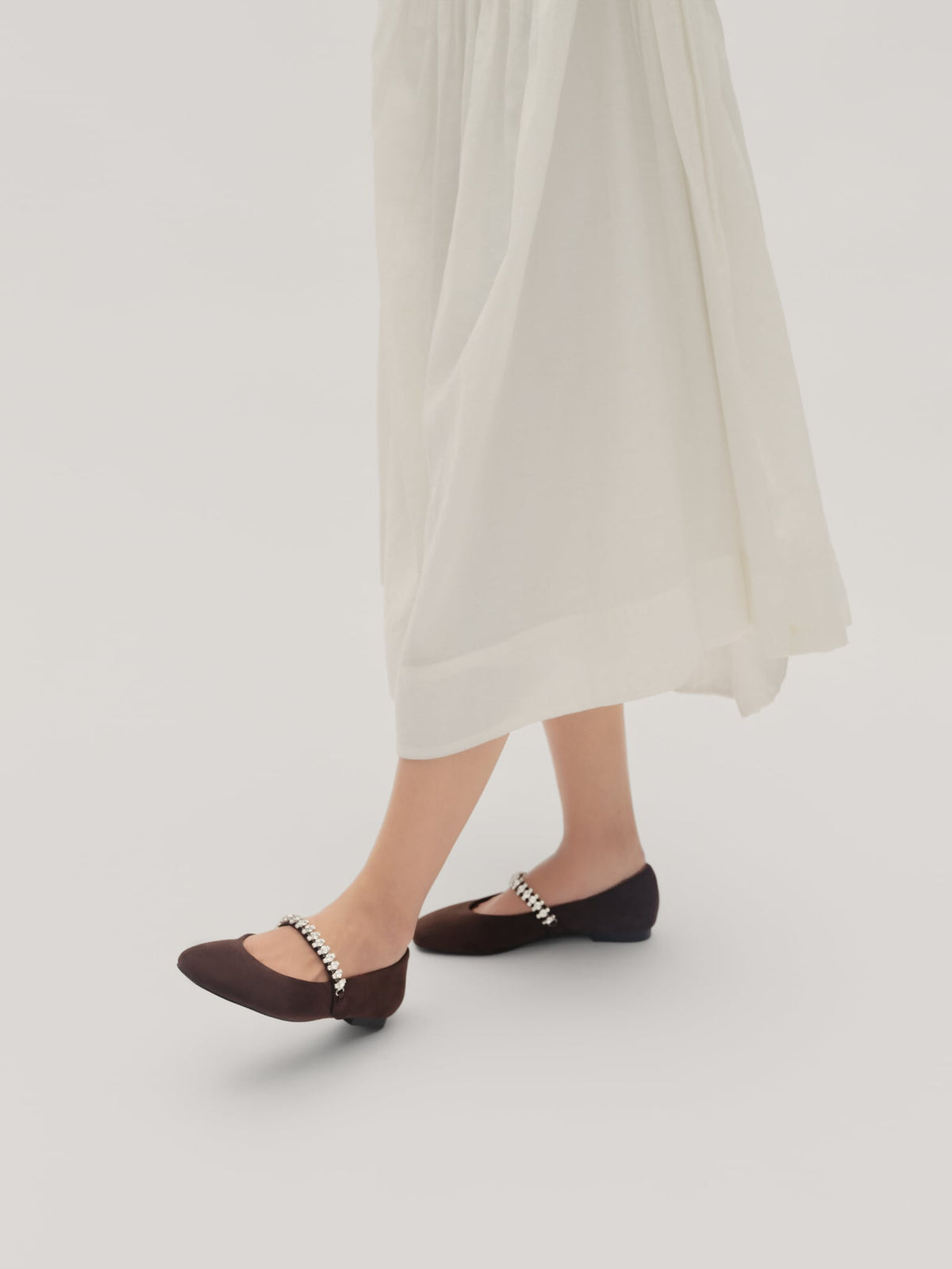 Floralpunk Diana Ballerina Flats - Suede Brown 平底鞋 2