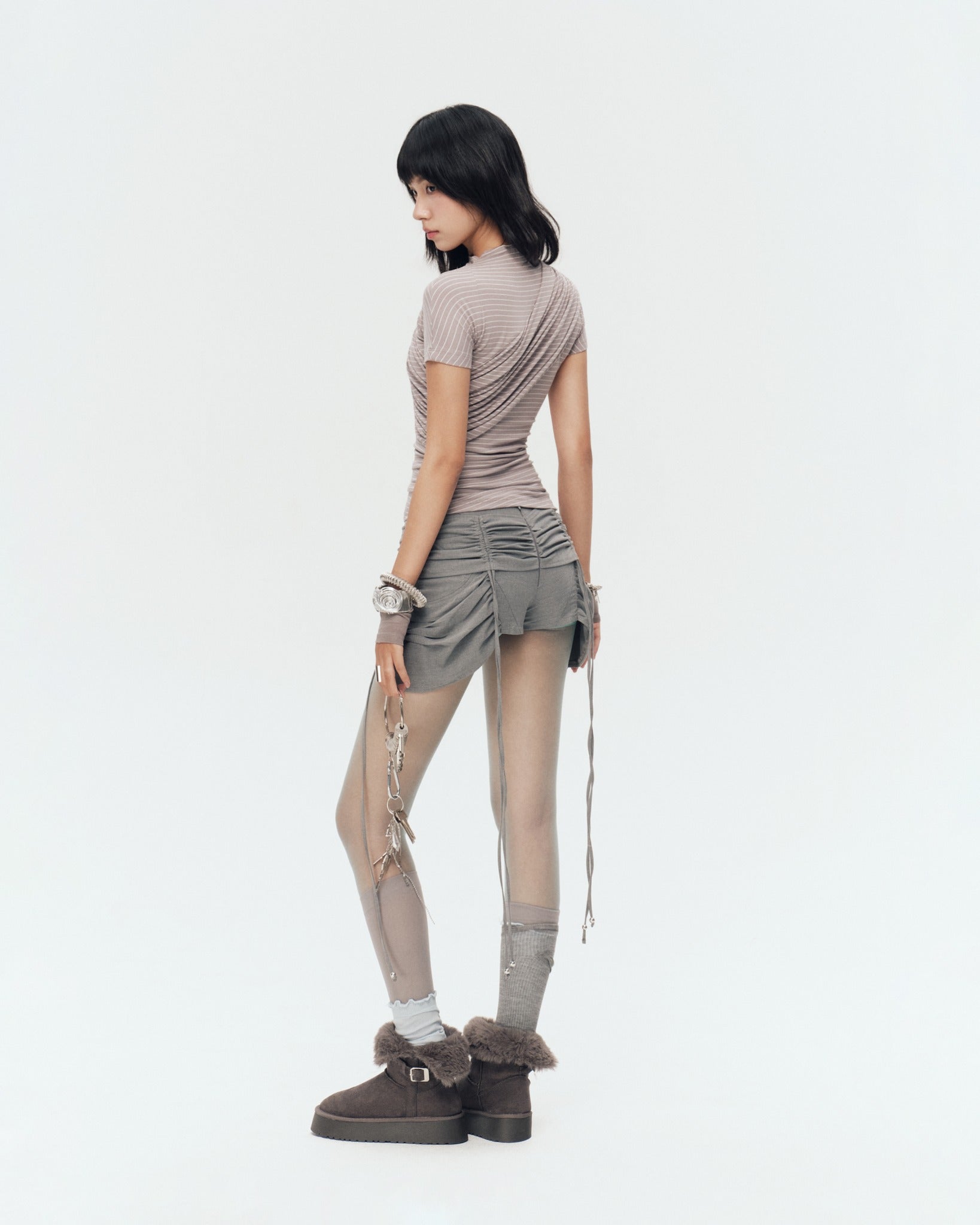 Monty Top (Grey Stripes) — Bunnyhill