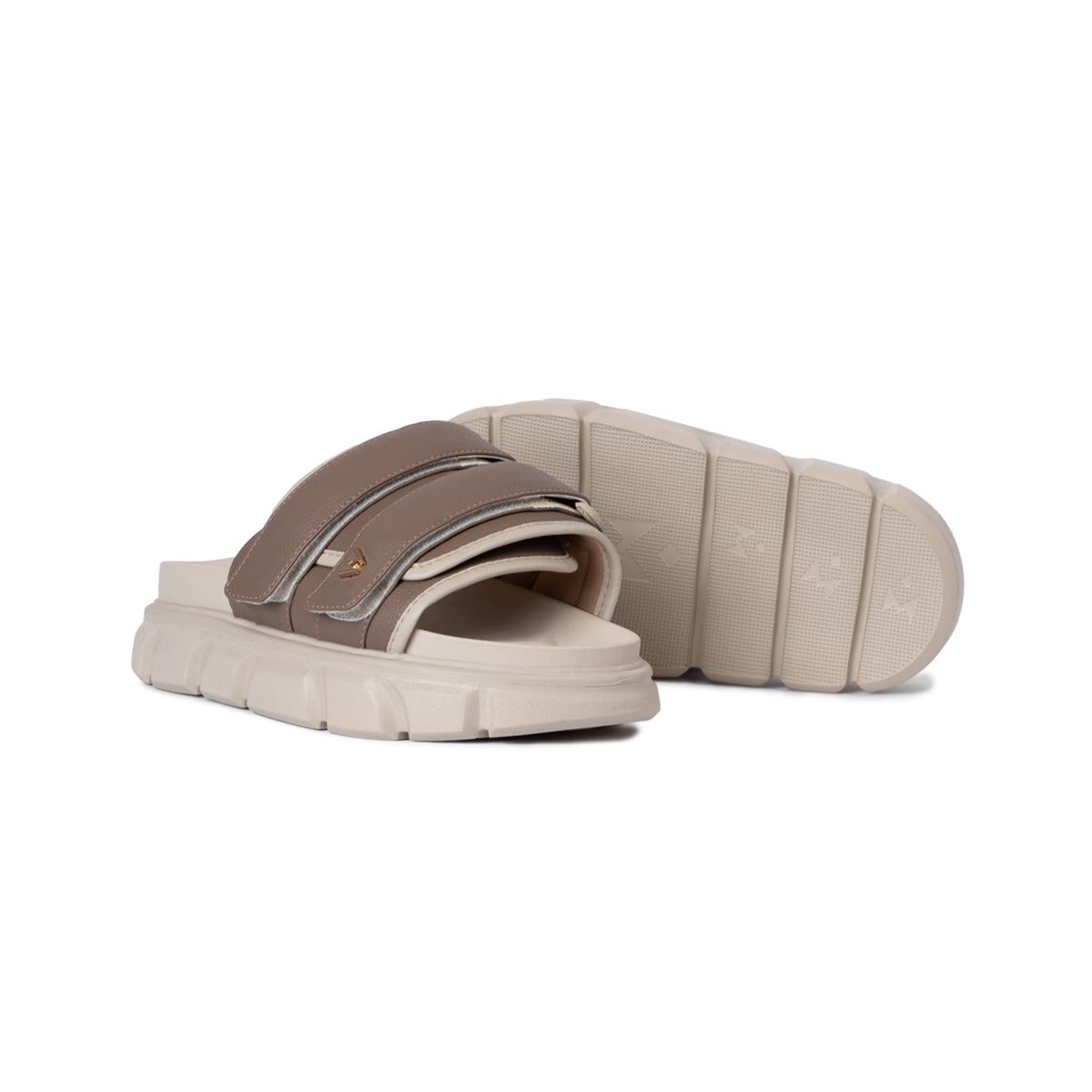 The Wolf Essential Strap Brown & Beige 拖鞋 圖 3