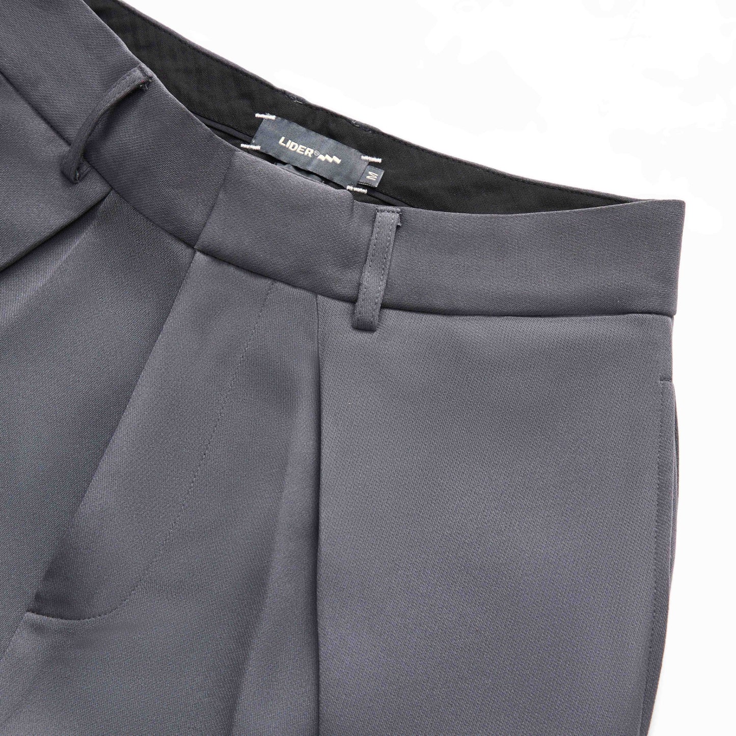Lider ROLLING WIDE-LEG TROUSERS - Grey 闊腳褲