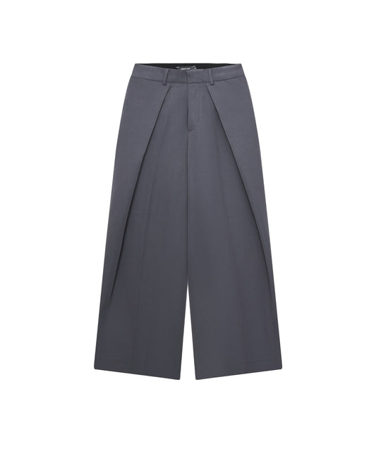 Lider ROLLING WIDE-LEG TROUSERS - Grey 闊腳褲
