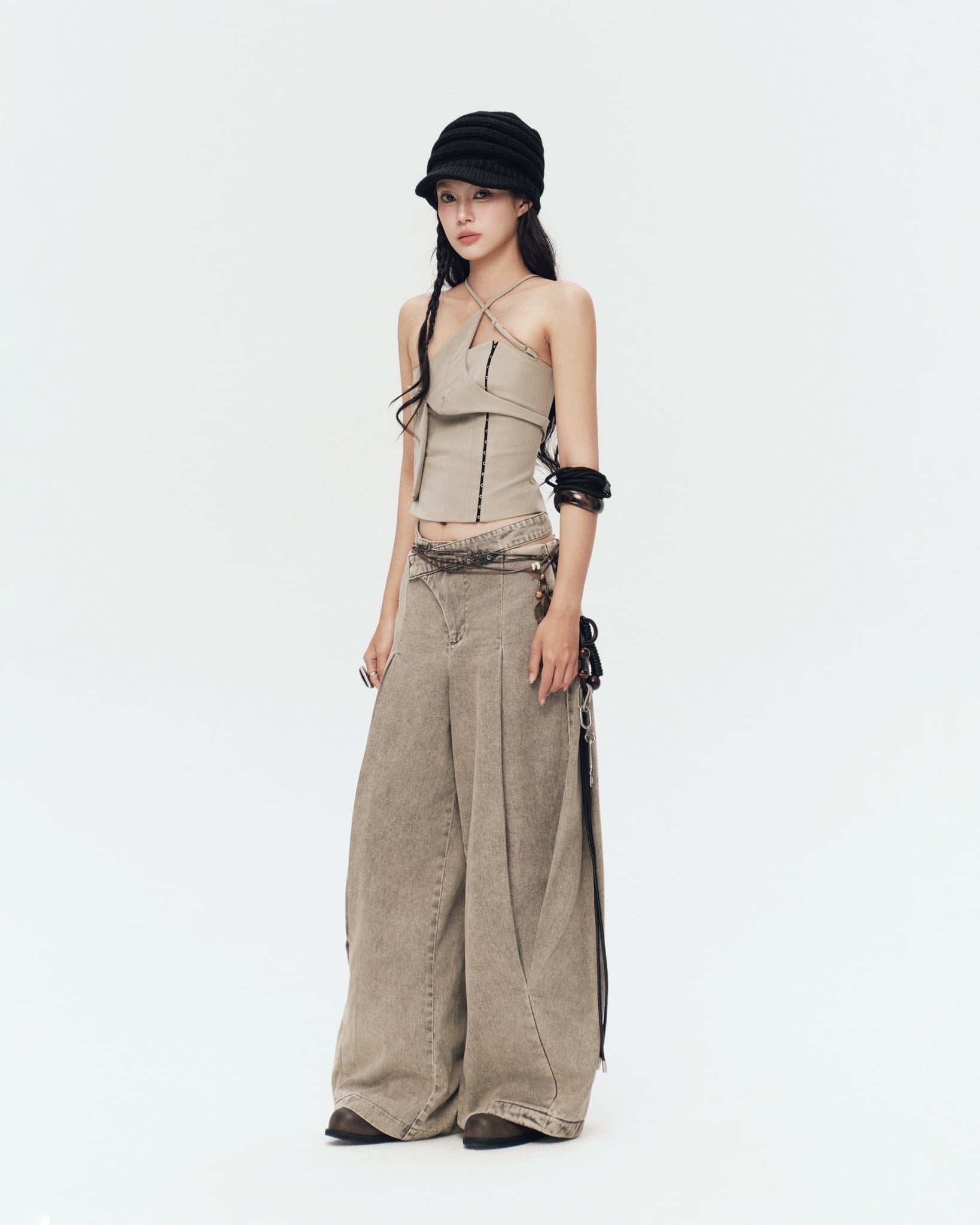 Demos Top (Moss Grey) — Bunnyhill