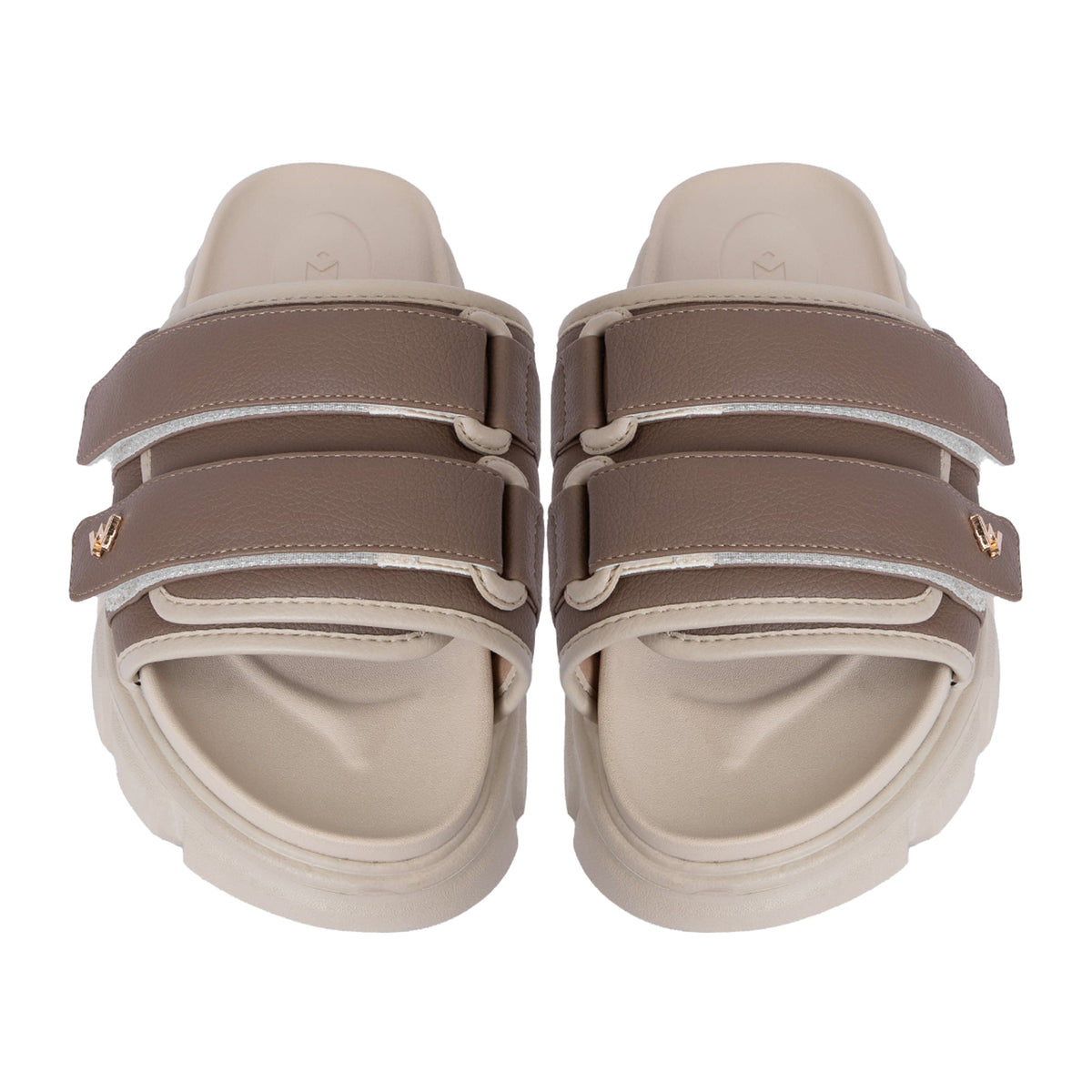 The Wolf Essential Strap Brown & Beige 拖鞋 圖 5