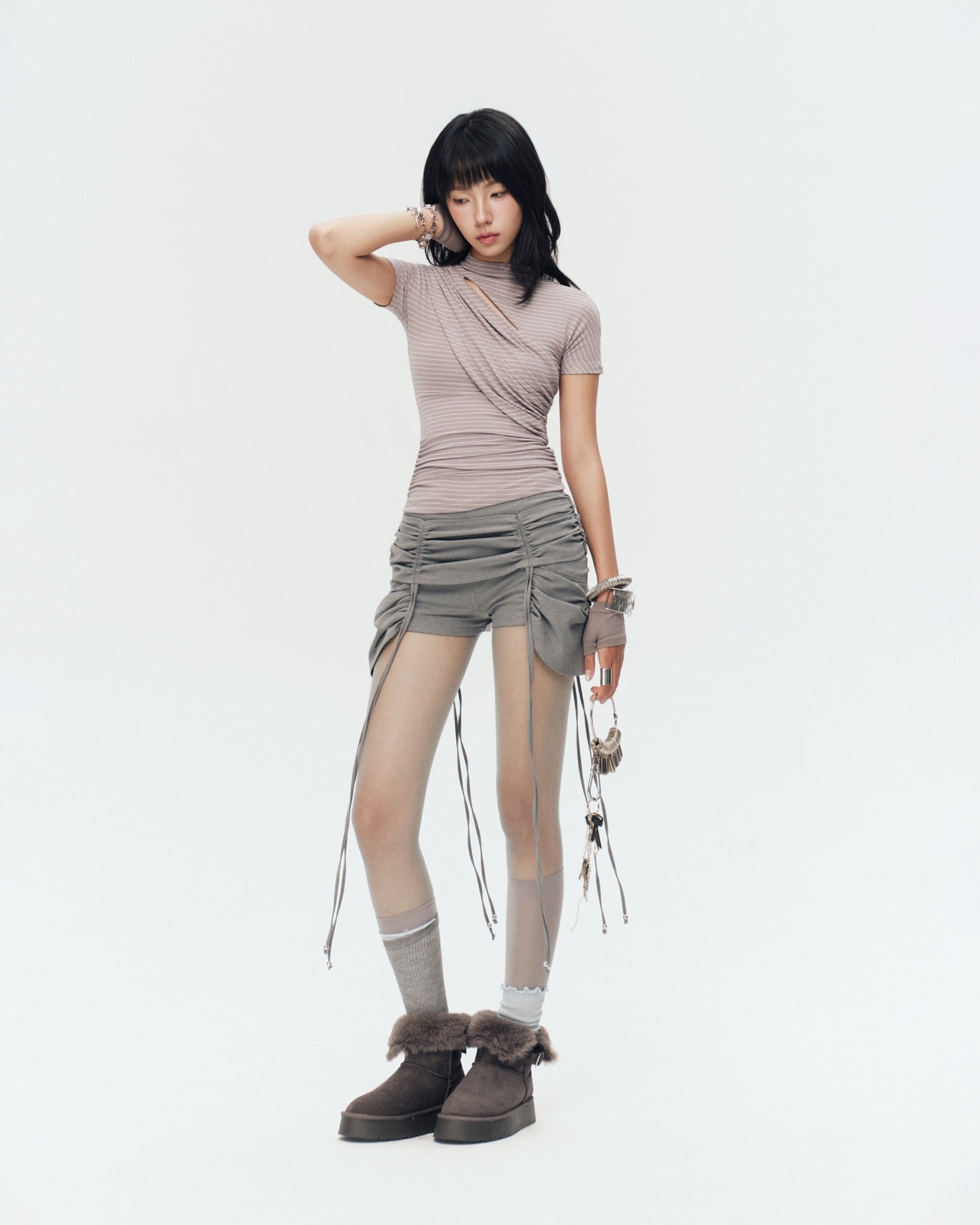 Tarlow Shorts (Grey) — Bunnyhill