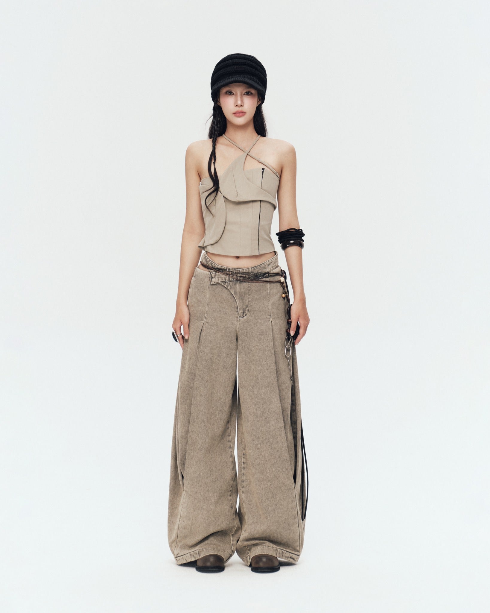 Demos Top (Moss Grey) — Bunnyhill