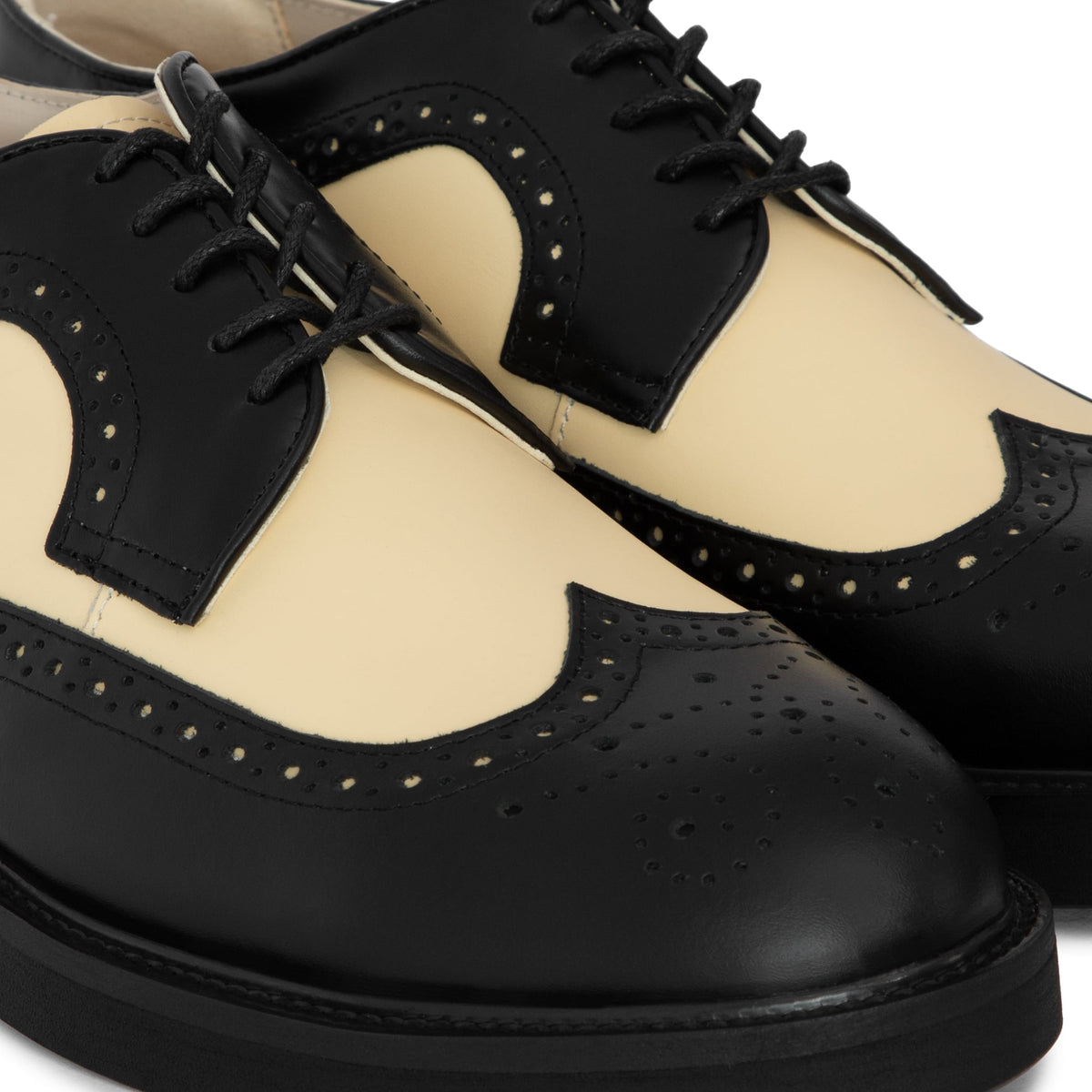 The Wolf Sean Brogue Black Off White 德比鞋 圖 6