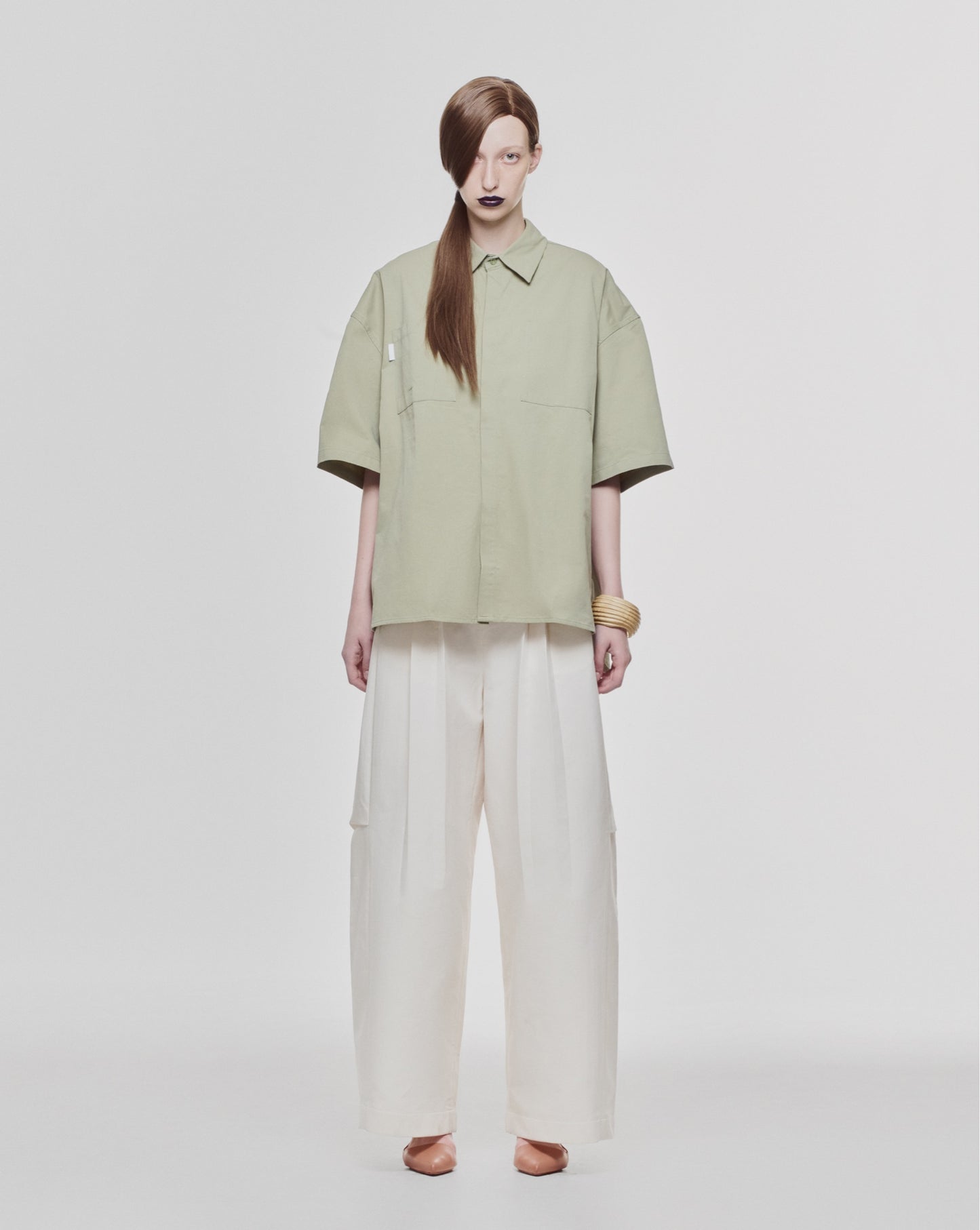 Lider OFF DUTY BOXY SHIRT - Soft Avo 恤衫