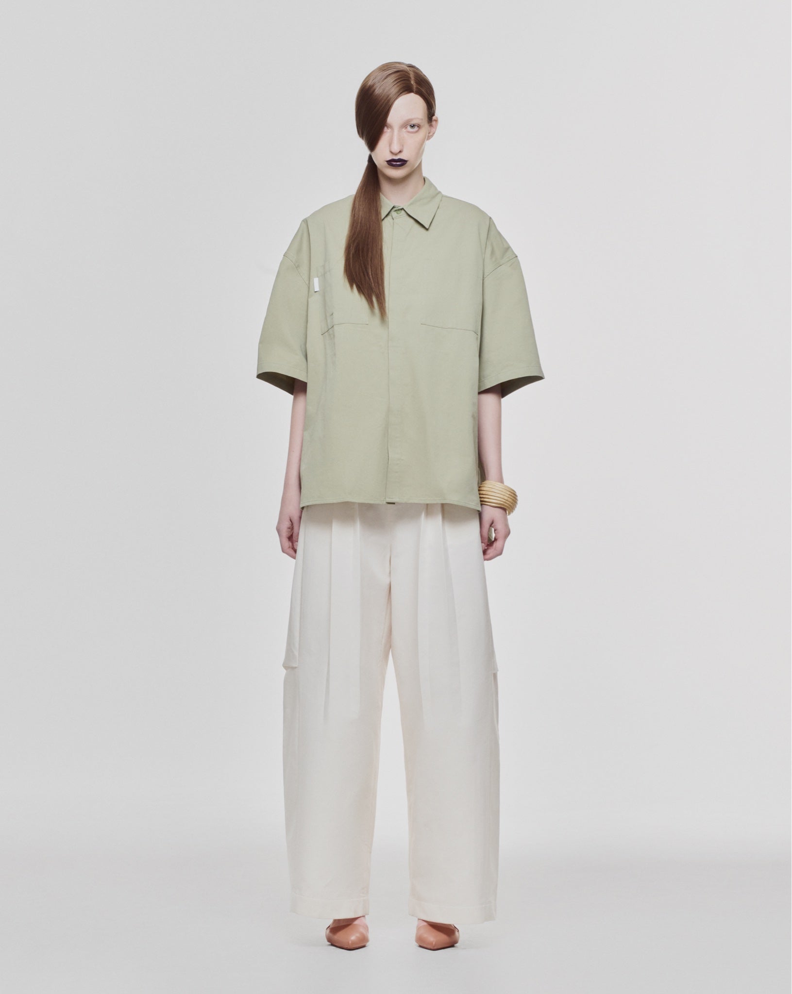 Lider OFF DUTY BOXY SHIRT - Soft Avo 恤衫
