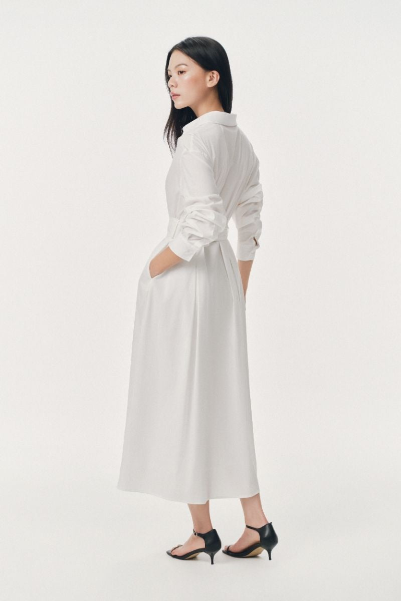 Mono Talk Relax cotton shirtdress with belt 連身裙 4
