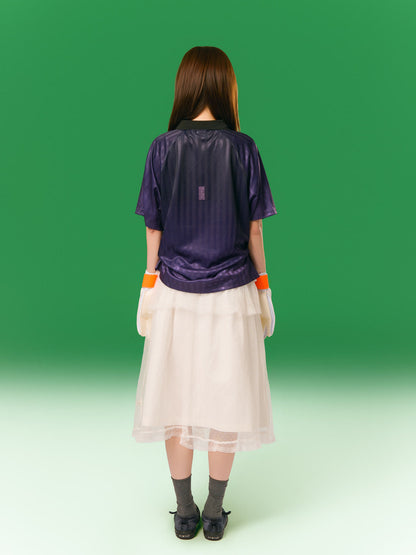 米白 Tulle 中長裙 背面