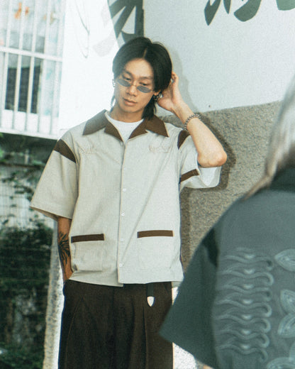 BOL X MANLEE CAMP SHIRT - CREAM