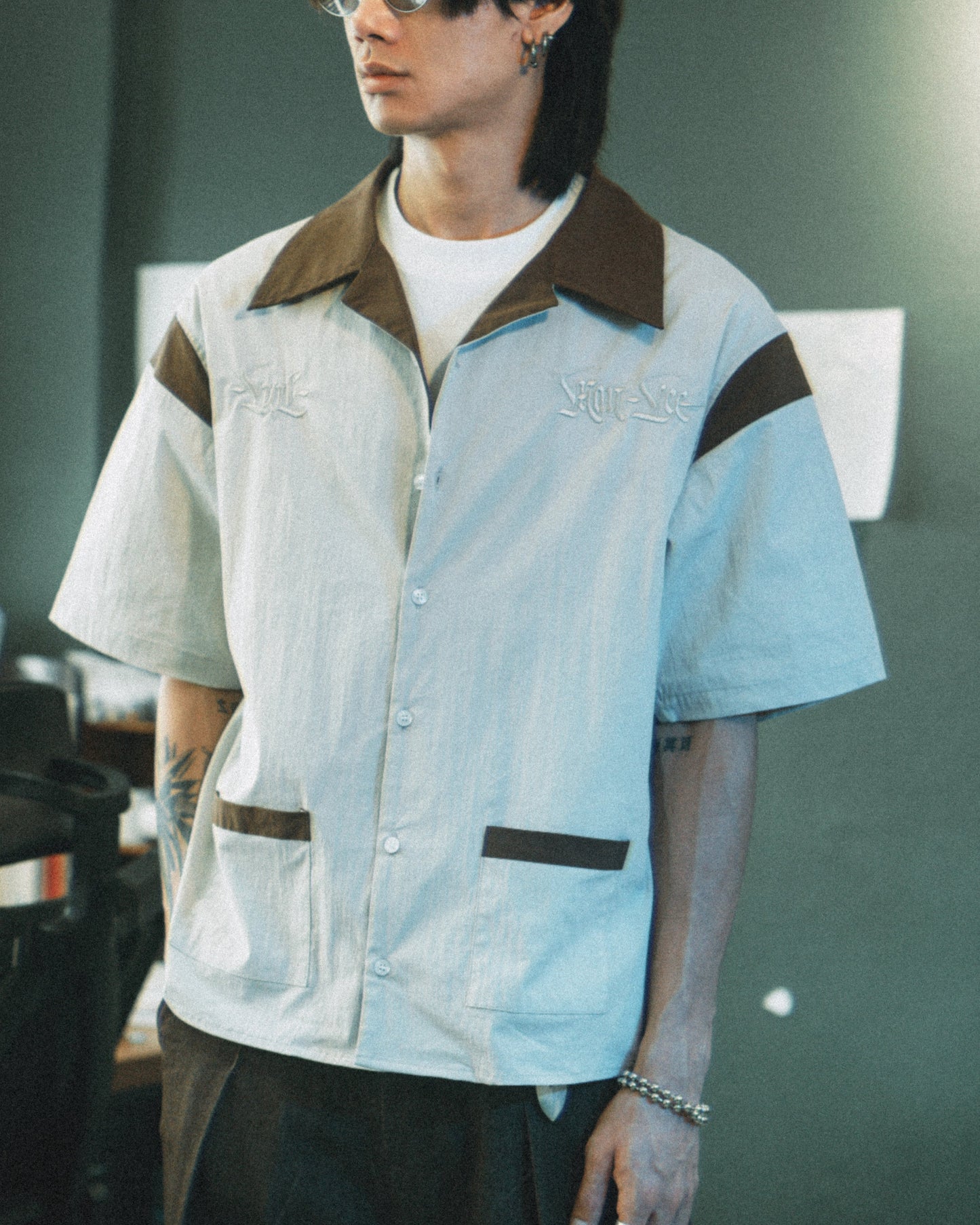 BOL X MANLEE CAMP SHIRT - CREAM