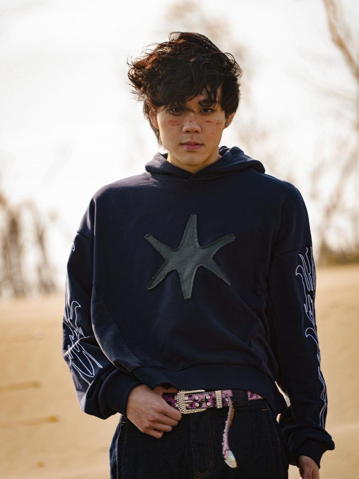 WBI 26AW DUSTLINE / UND-04 刺繡帽衫