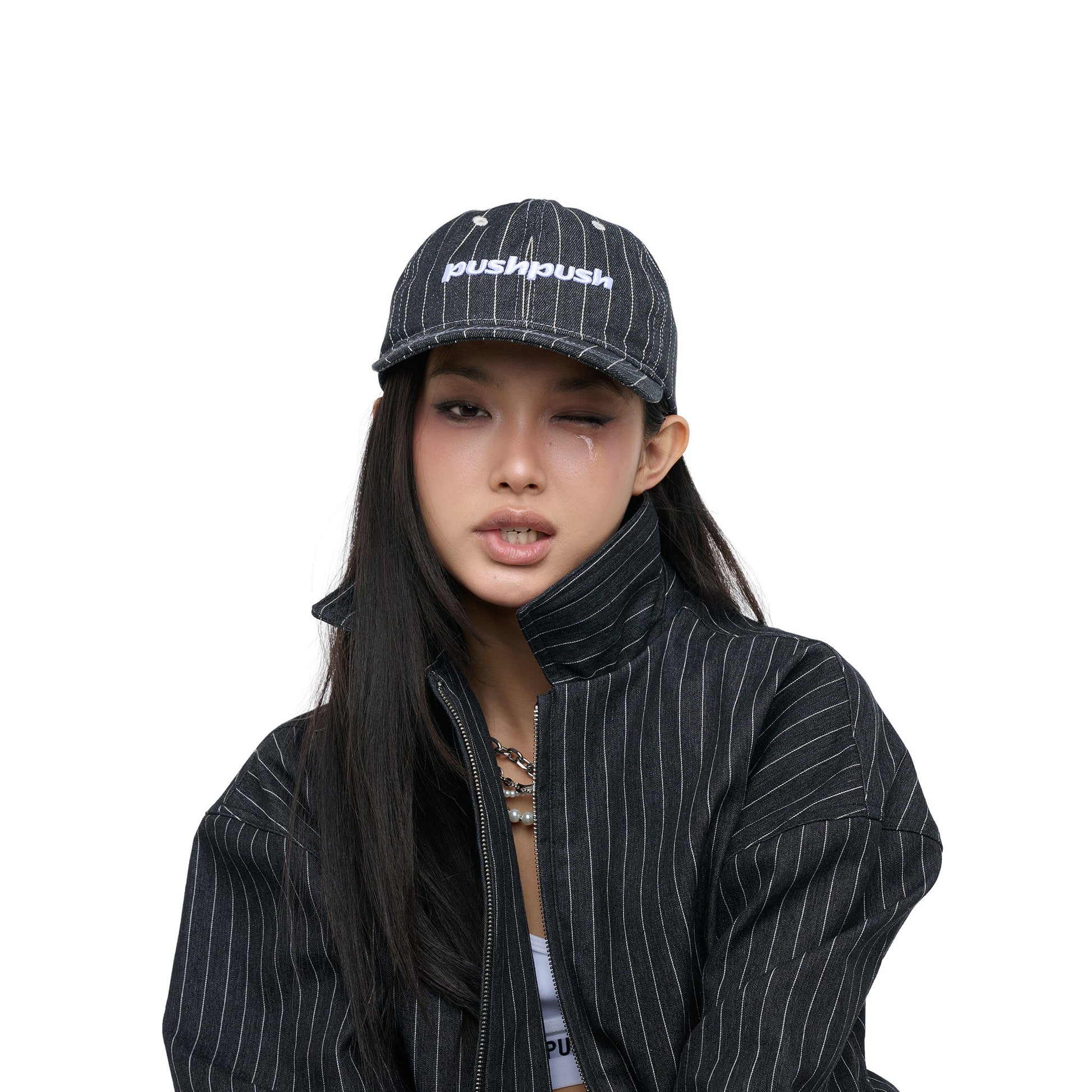 PP STRIPED CAP — PUSHPUSH