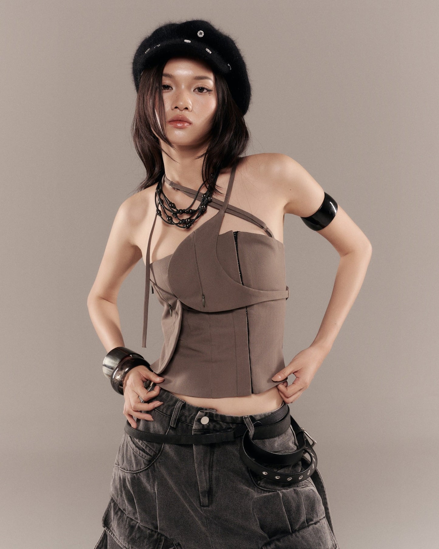 Demos Top (Grey) — Bunnyhill