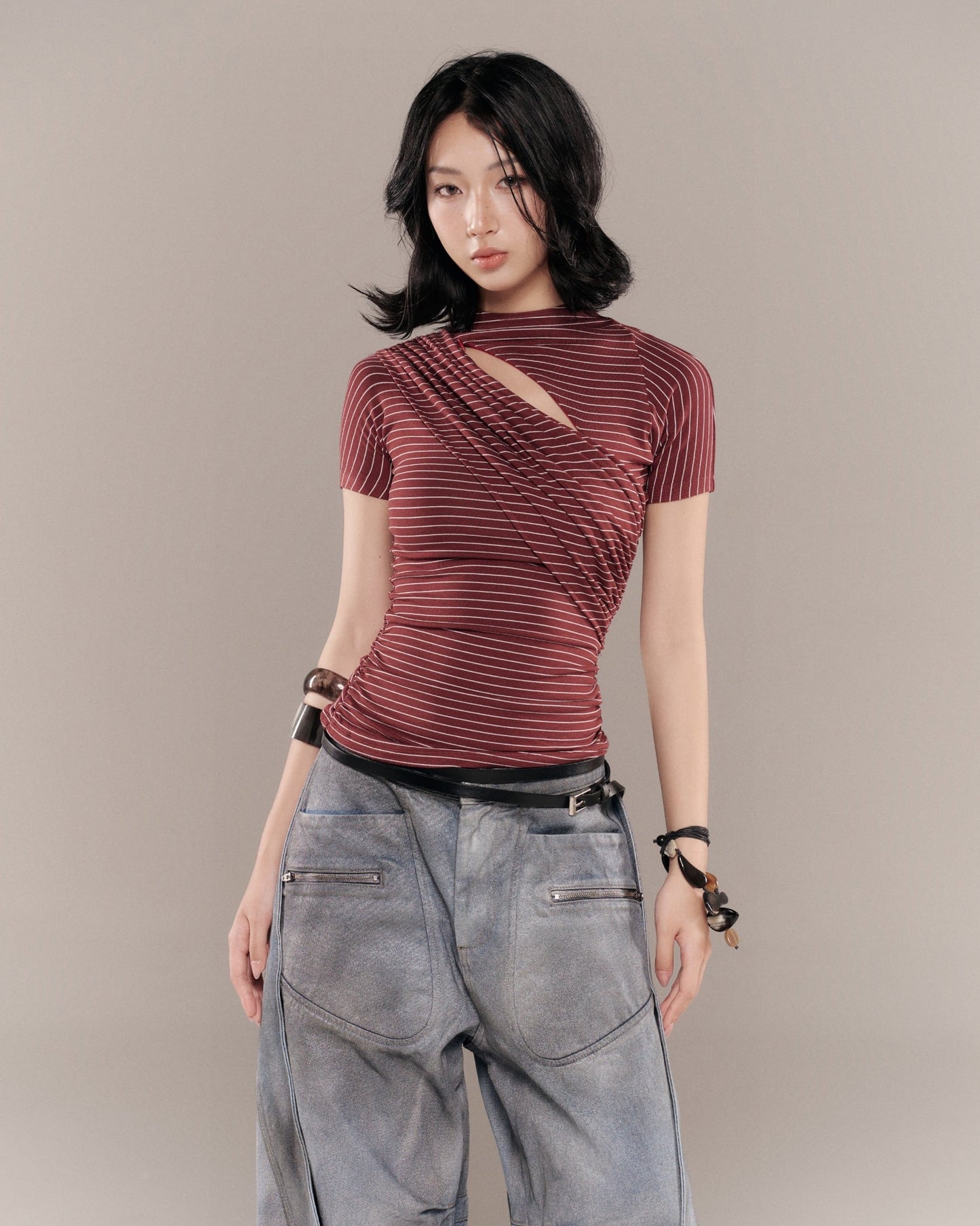 Monty Top (Red Stripes) — Bunnyhill