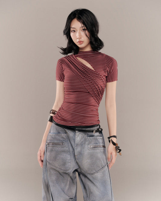 Monty Top (Red Stripes) — Bunnyhill