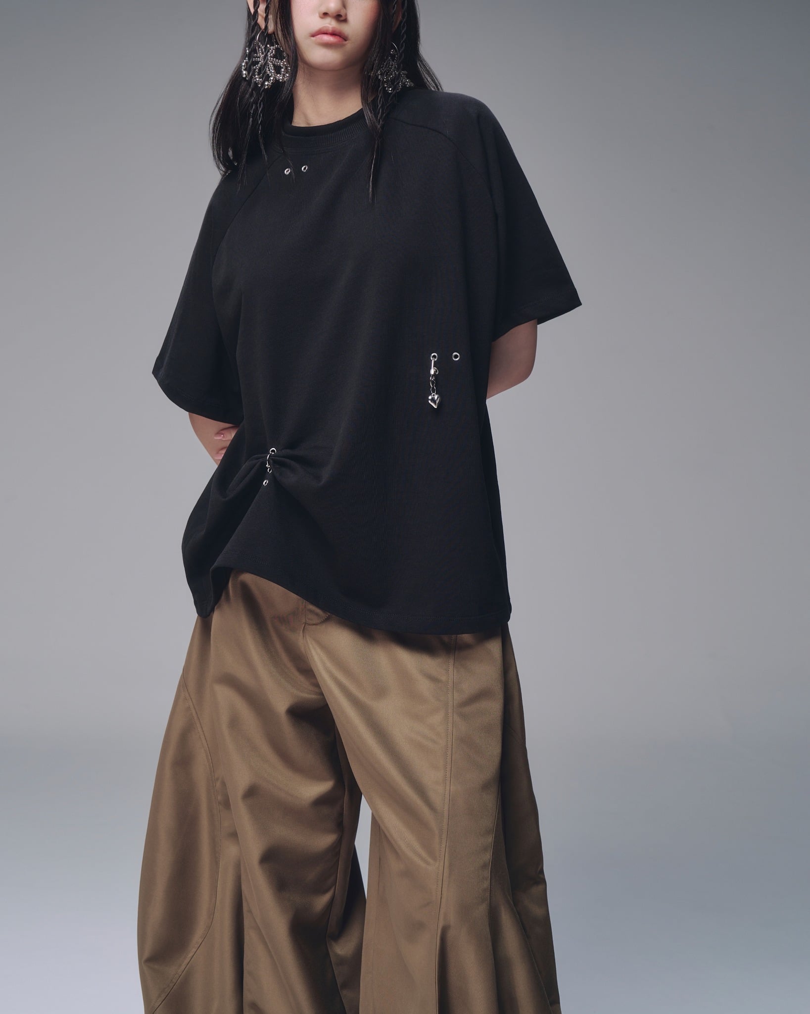 Bunny Charm Ver Shirt (Black) — Bunnyhill