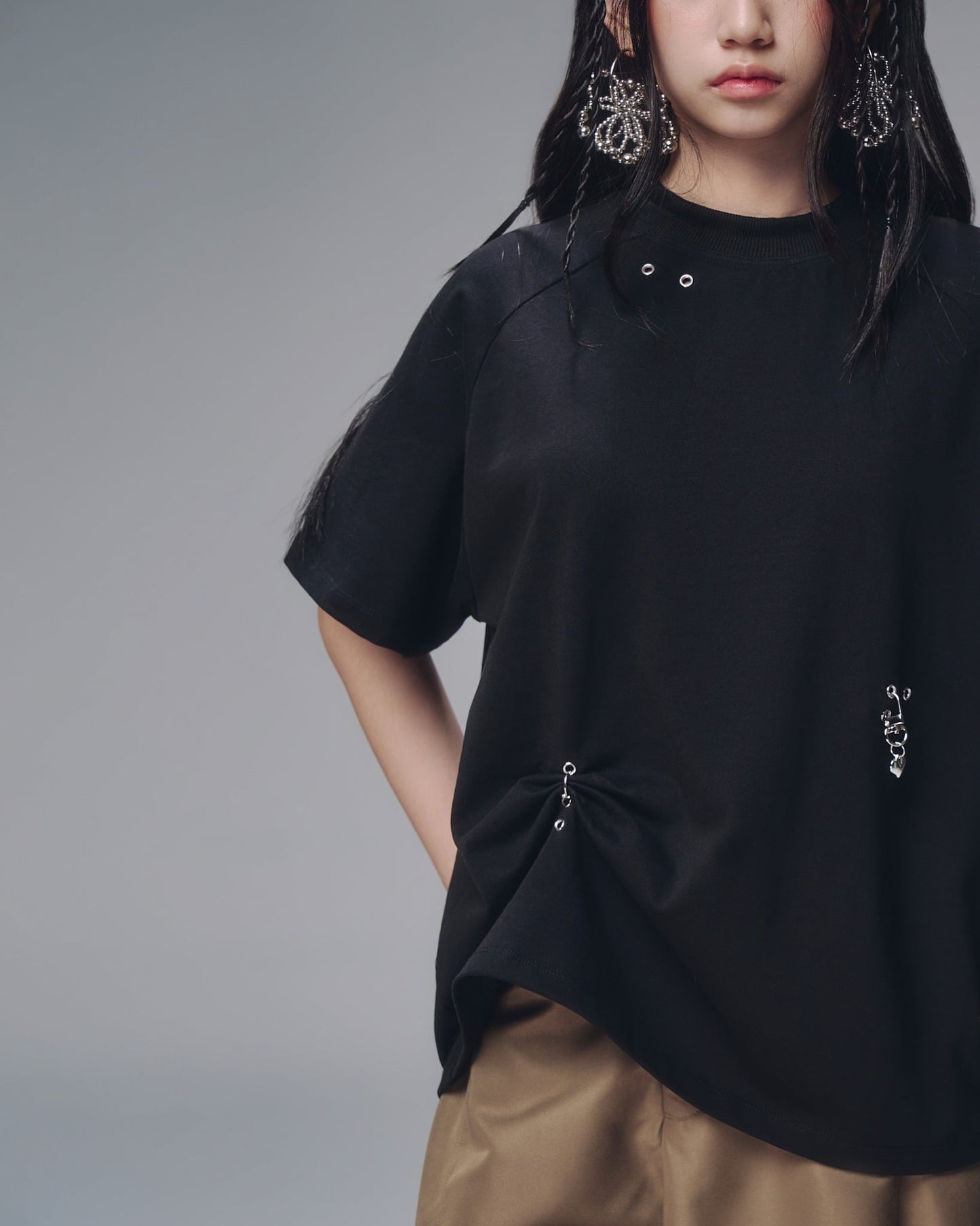 Bunny Charm Ver Shirt (Black) — Bunnyhill