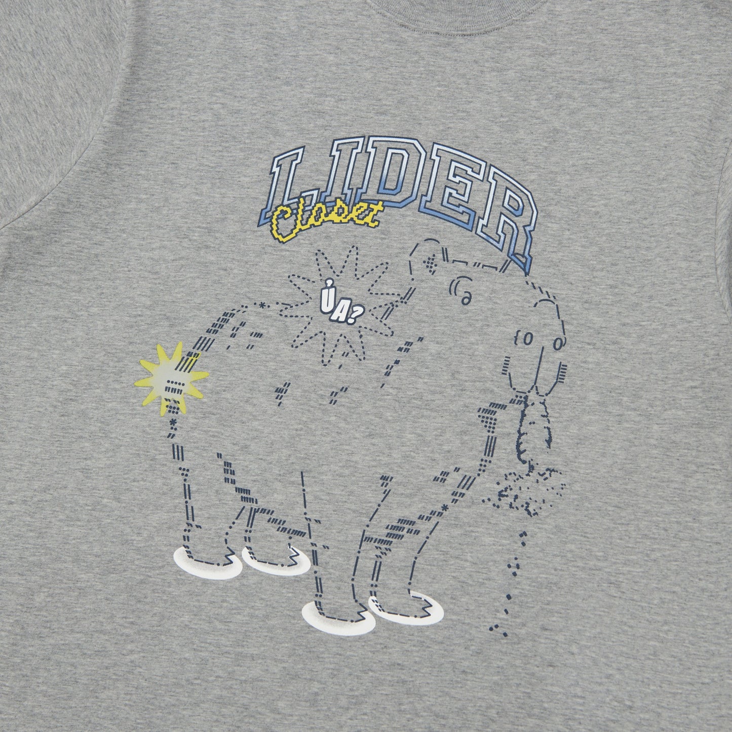 Lider CAPYNOMNOM TEE - Noodle Grey T 恤
