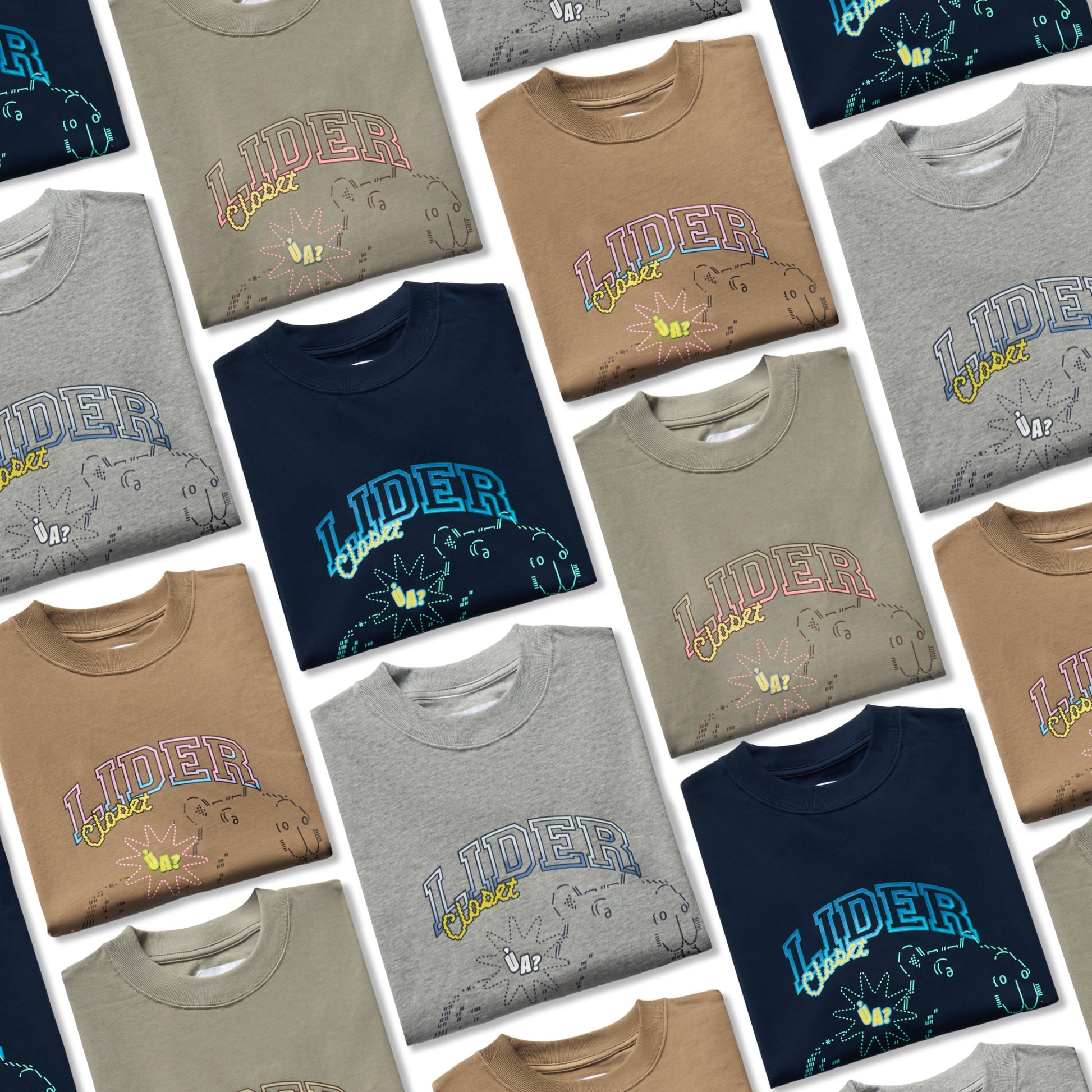 Lider CAPYNOMNOM TEE - Noodle Grey T 恤