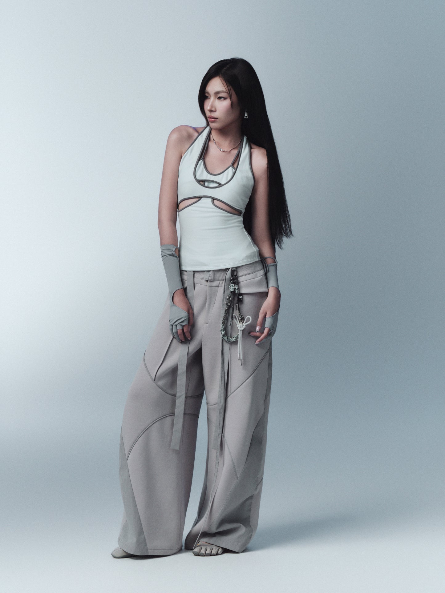 Pinnie Sleeveless Top (Blue) — Bunnyhill