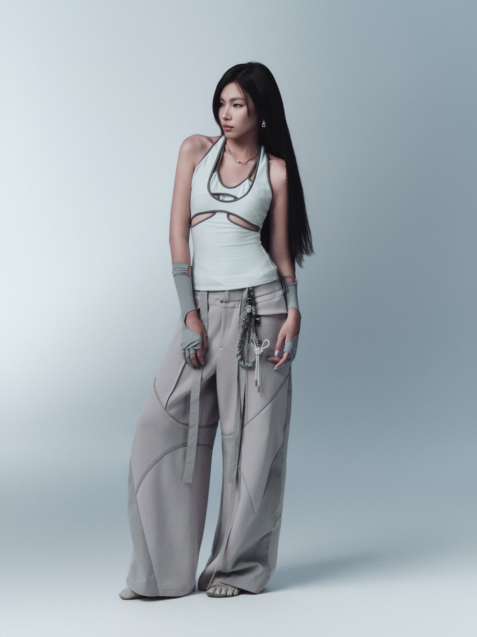 Pinnie Sleeveless Top (Blue) — Bunnyhill