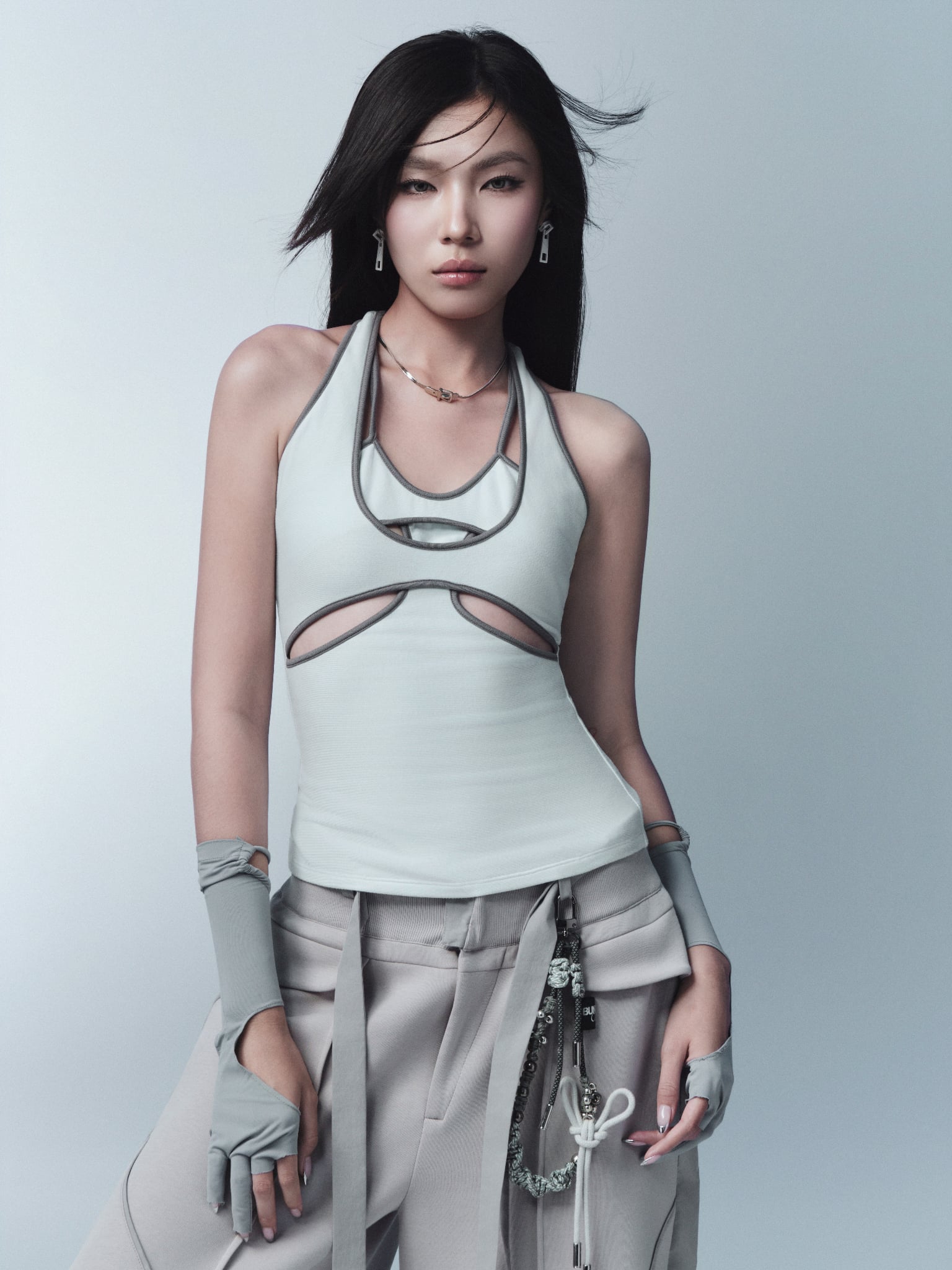 Pinnie Sleeveless Top (Blue) — Bunnyhill