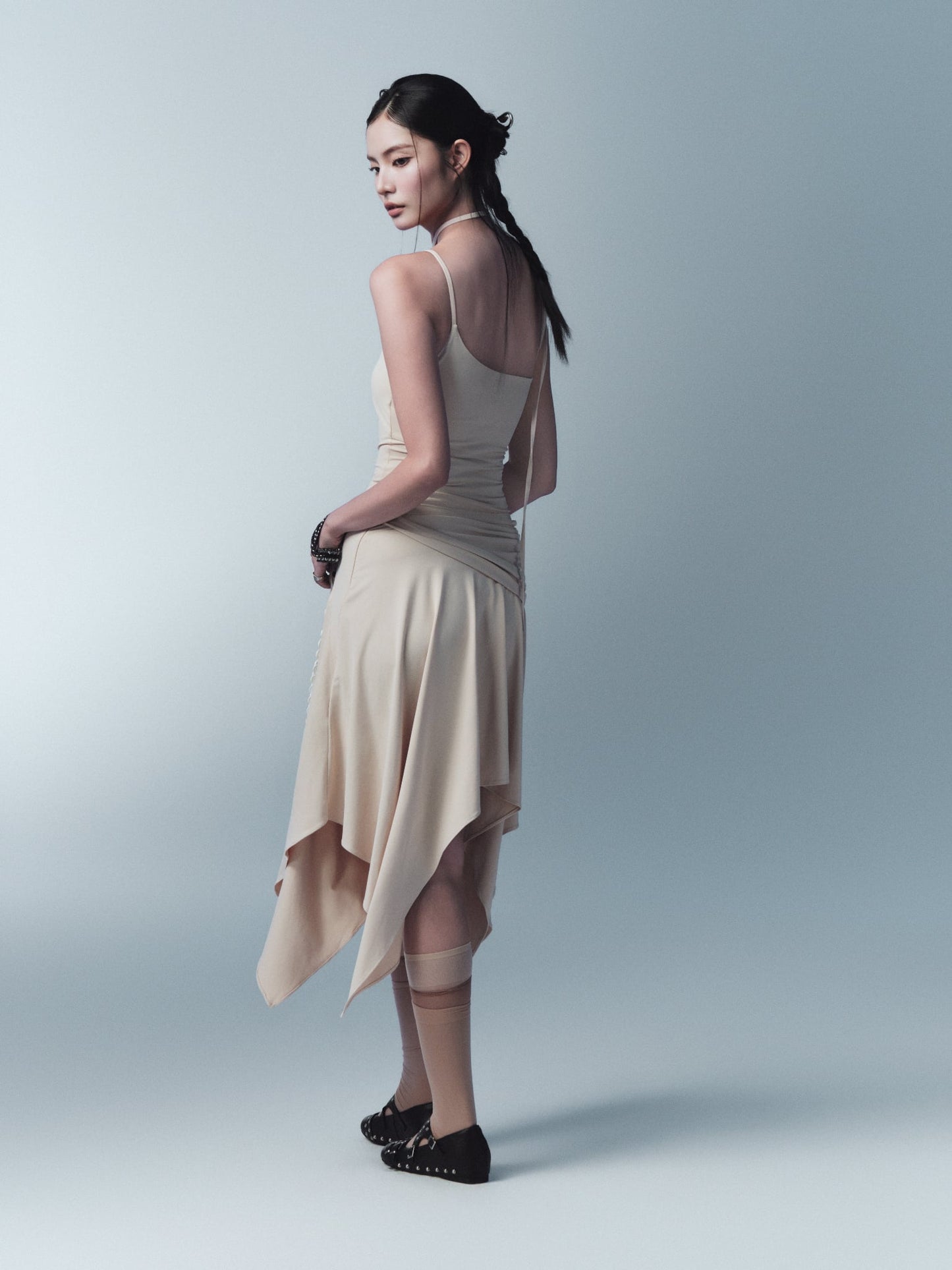 Monel Halter Top (Beige) — Bunnyhill