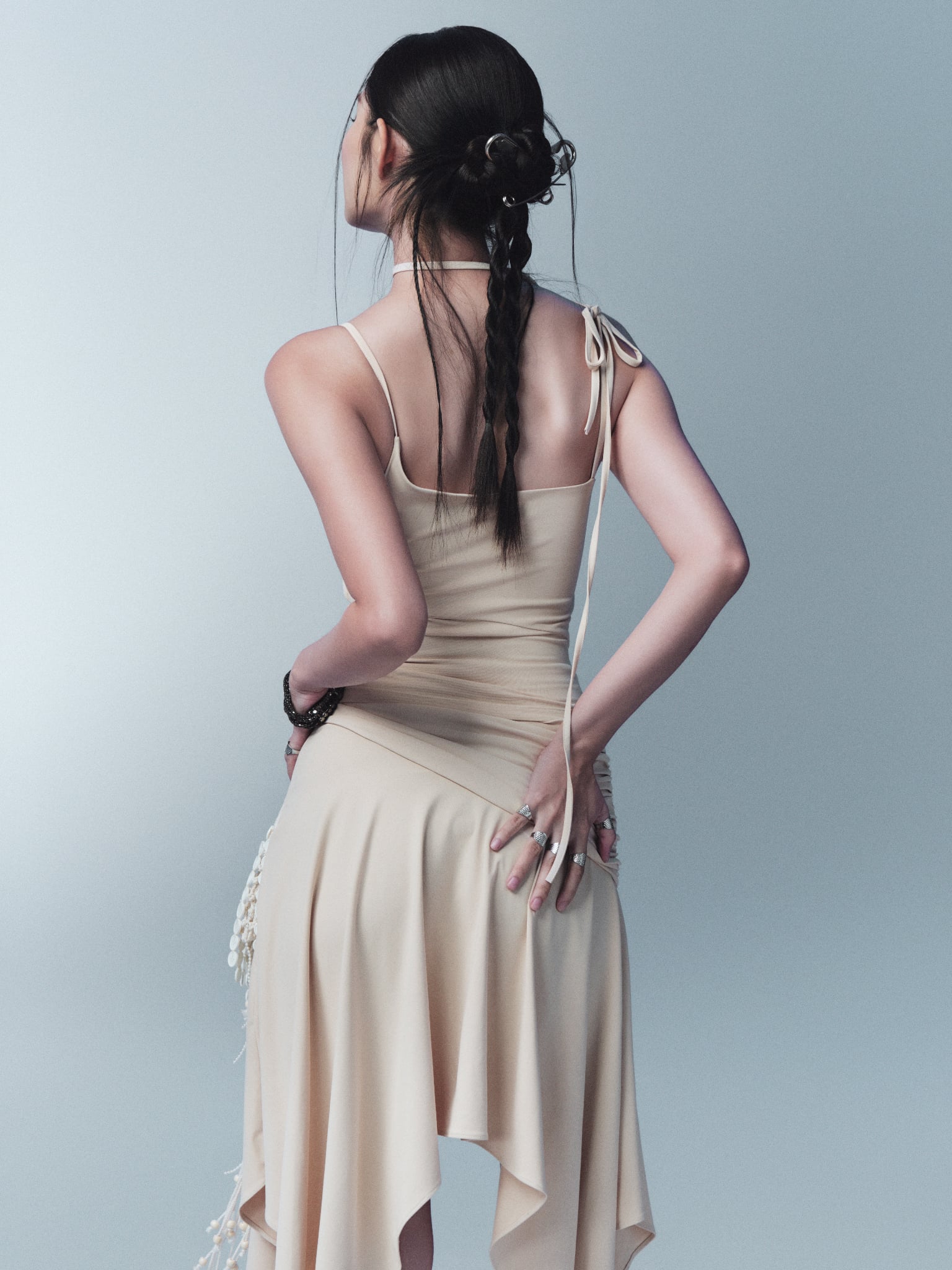 Monel Halter Top (Beige) — Bunnyhill