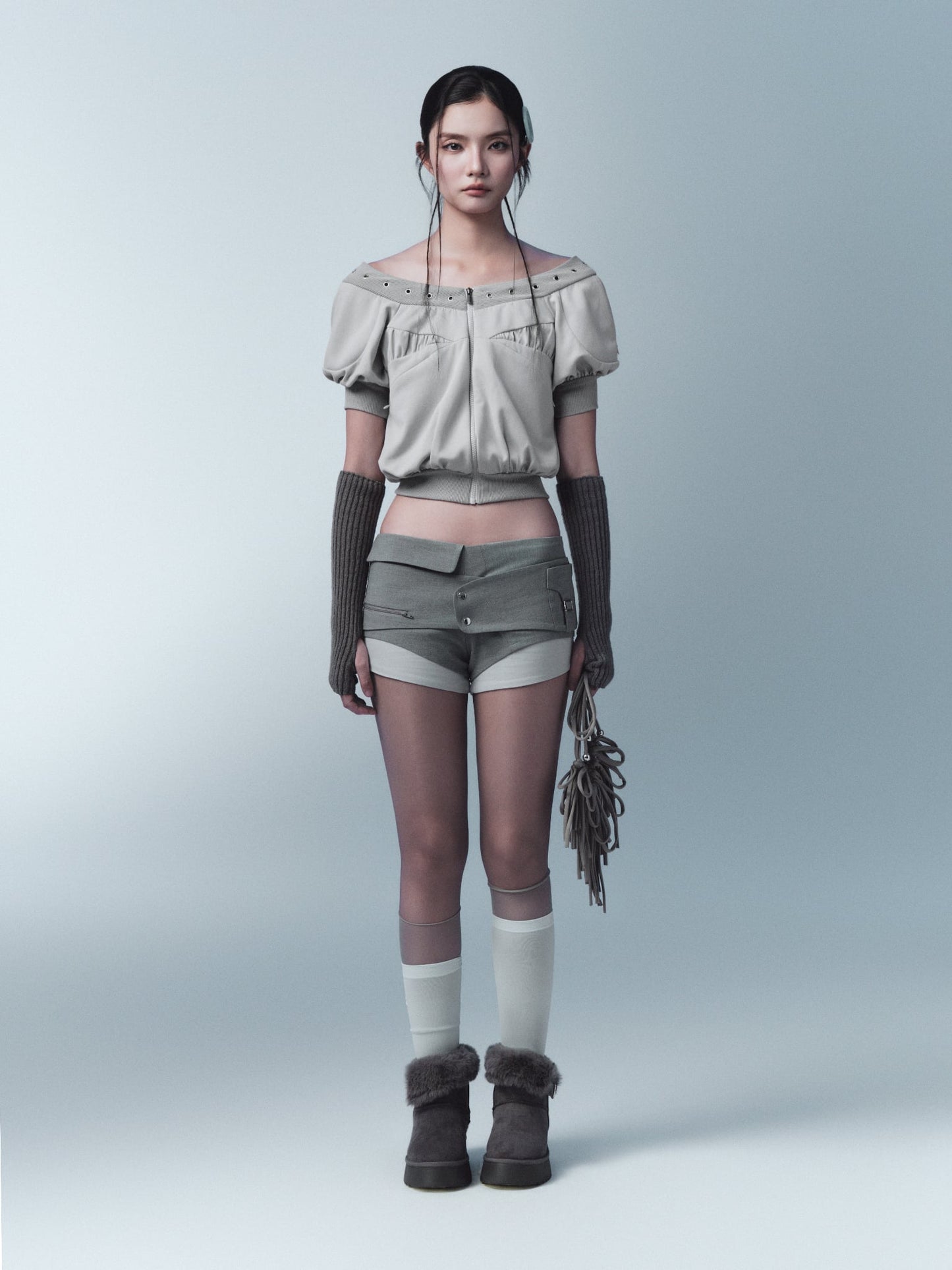 Damion Shorts (Grey) — Bunnyhill