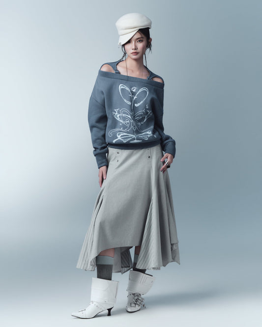 Tarvi Skirt (Grey) — Bunnyhill