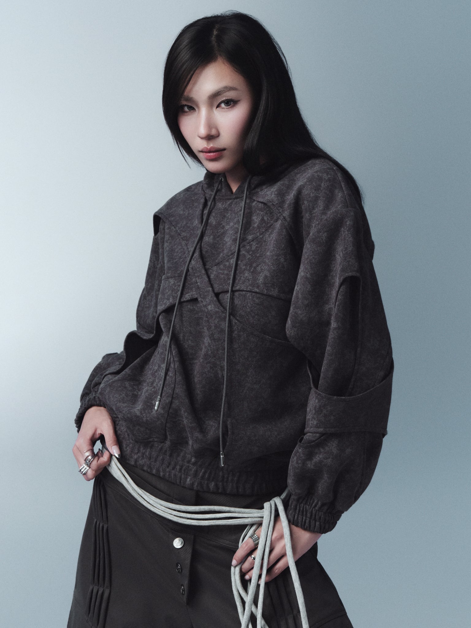 Tenshift Hoodie (Dark Grey Blue) — Bunnyhill