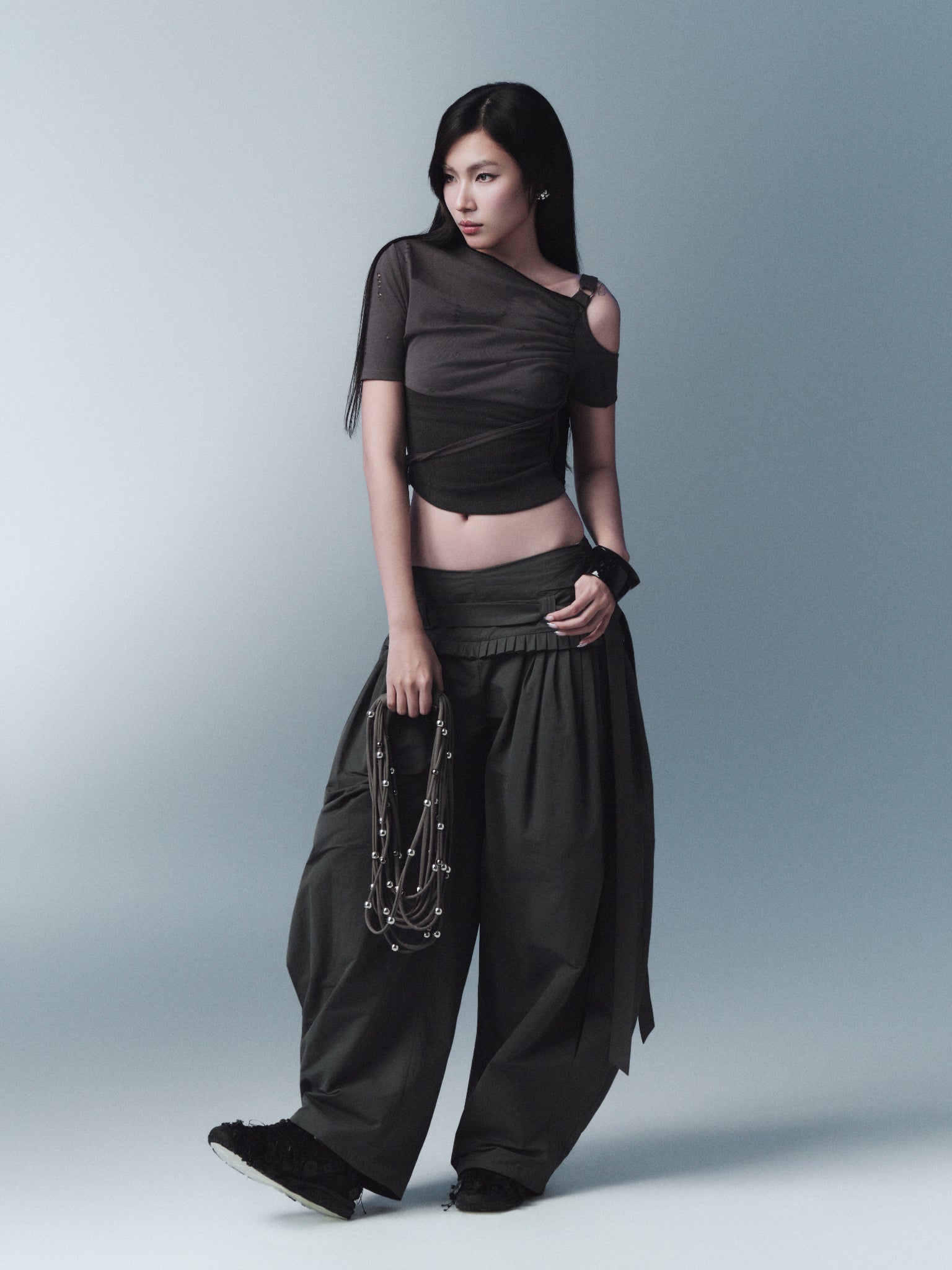 Grena Top (Dark Grey) — Bunnyhill