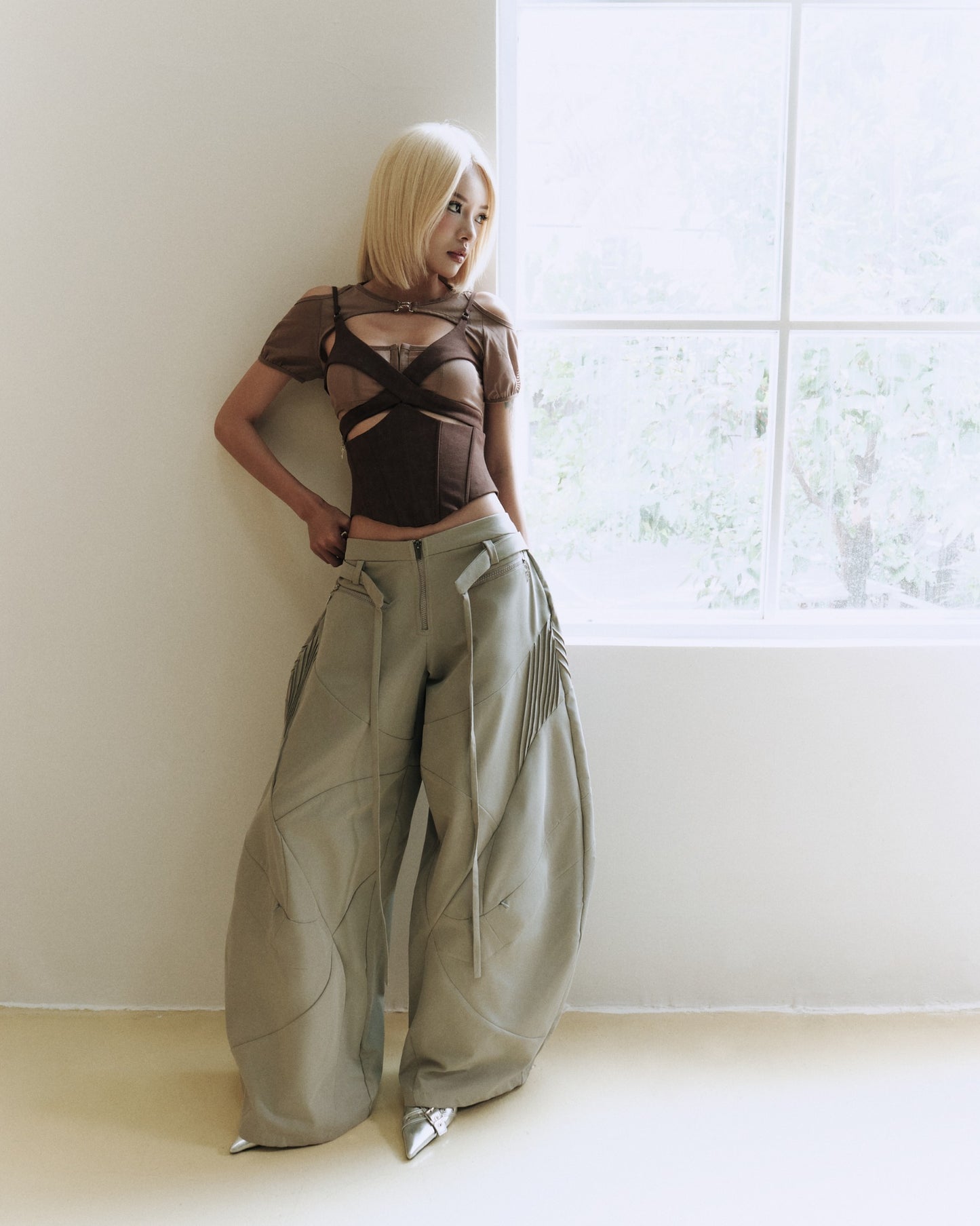 Charmesh Top (Brown) — Bunnyhill