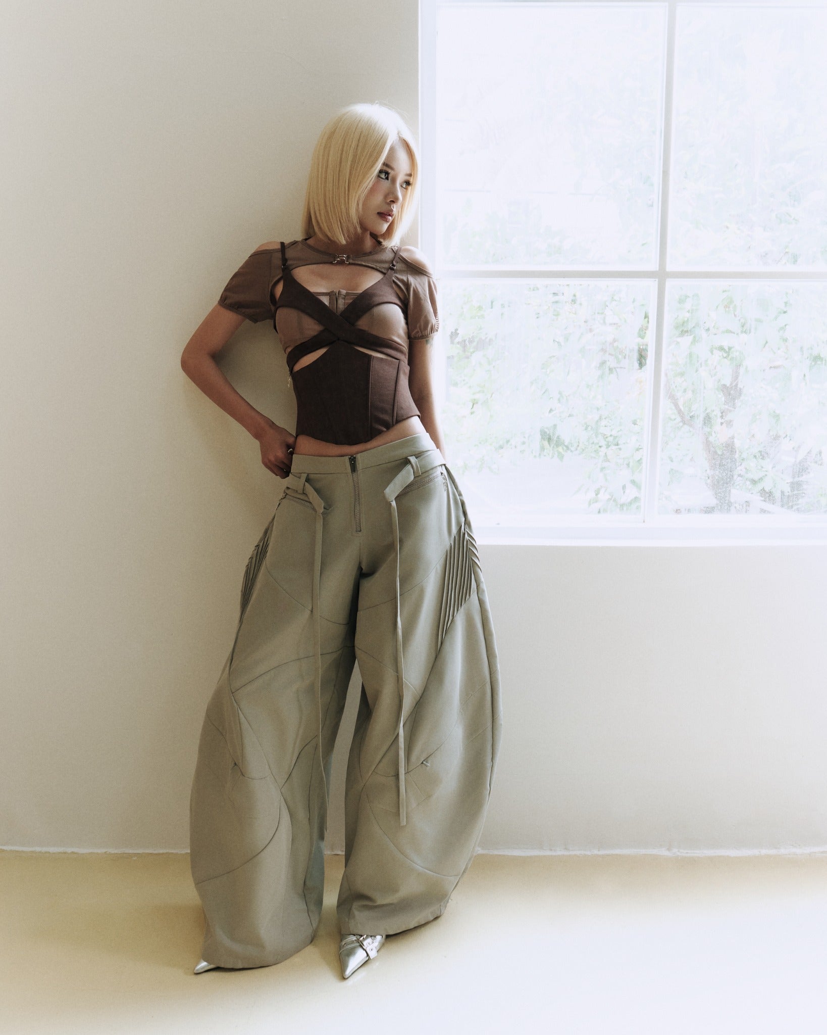 Charmesh Top (Brown) — Bunnyhill