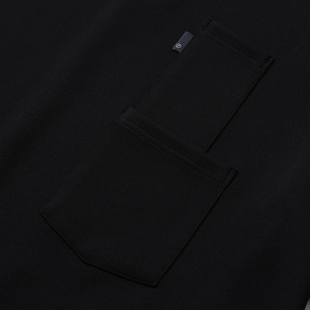 [SS24]WIDE POLO H/S SHIRT / BLACK