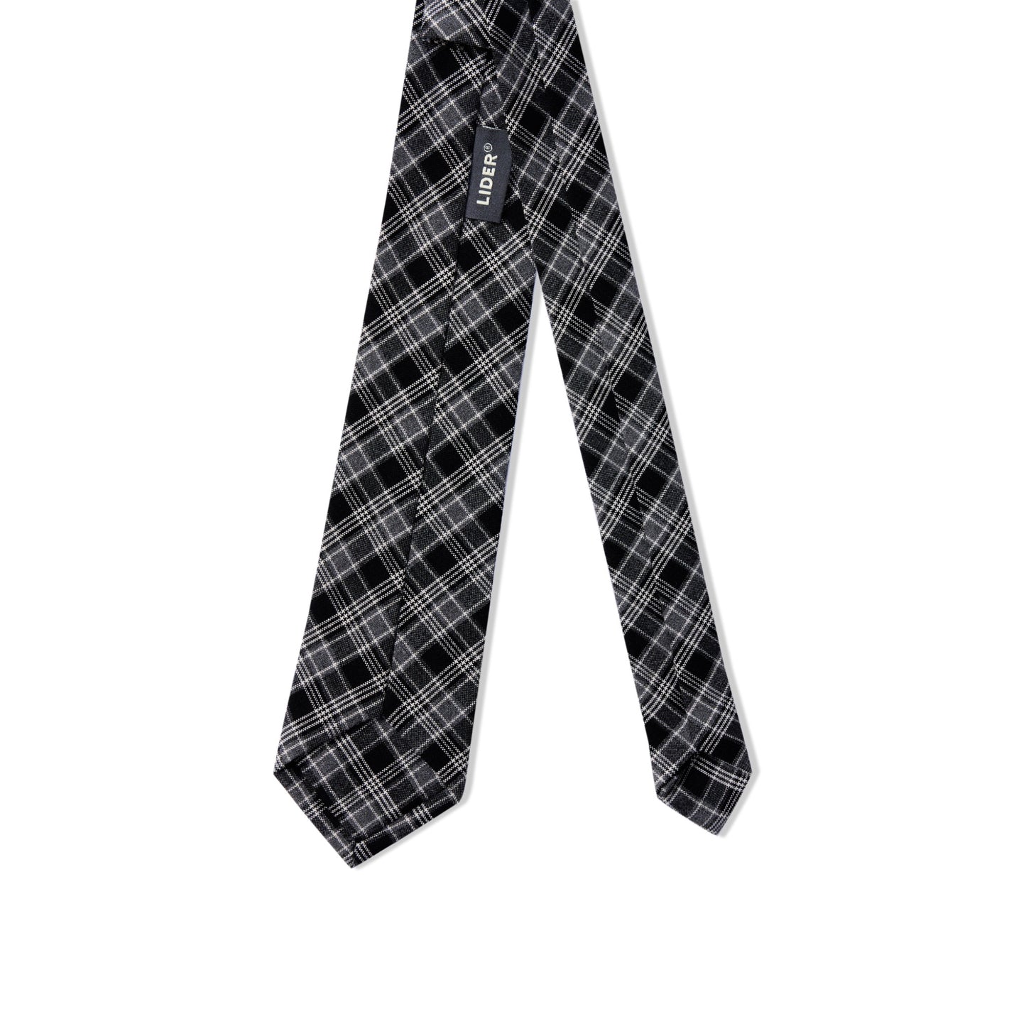 Lider CAROLINE TIE - Checked Black 領帶