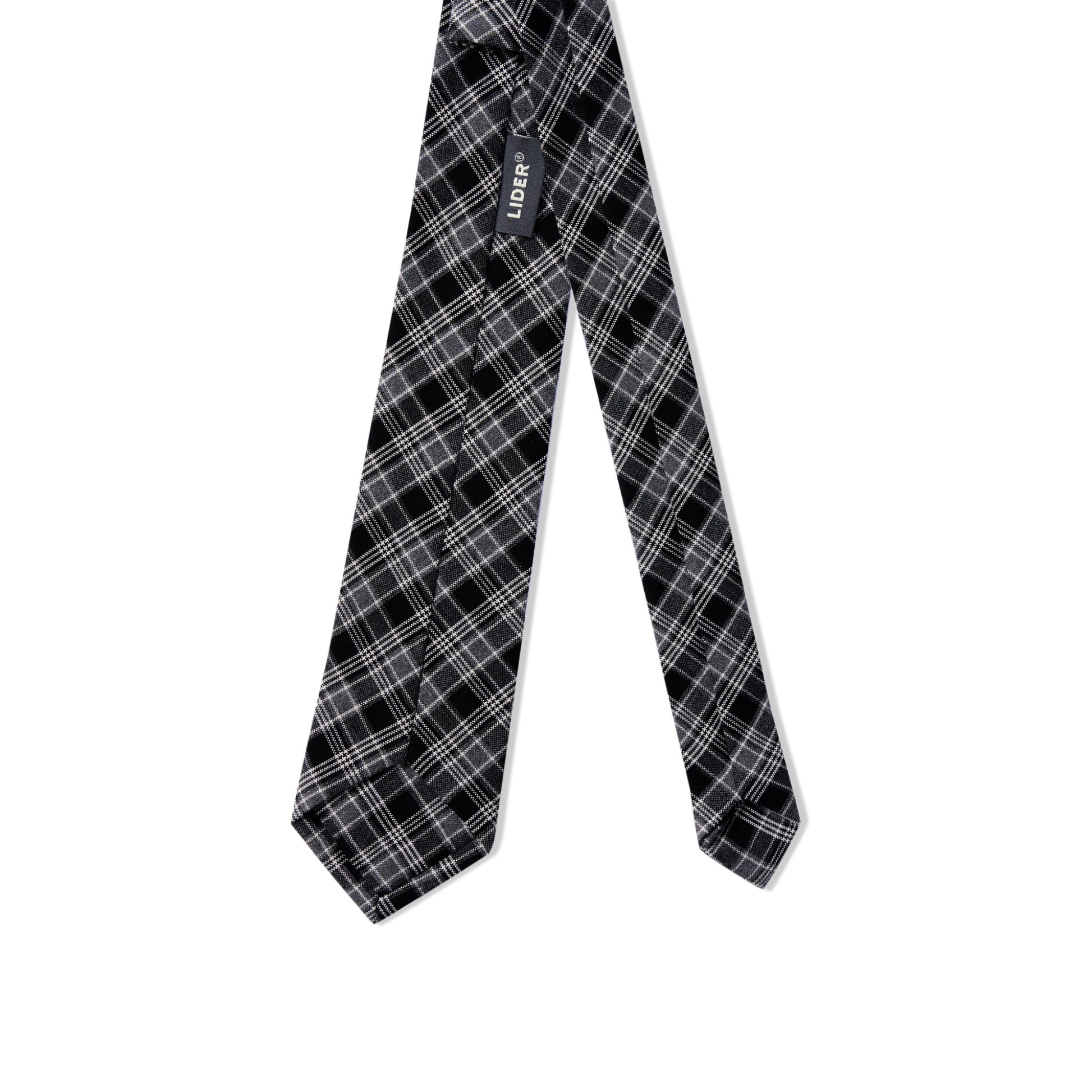 Lider CAROLINE TIE - Checked Black 領帶