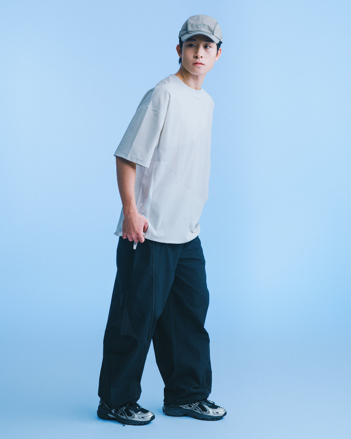 海覺刺繡闊腳褲（黑） Drift Wide Pants｜同套穿搭