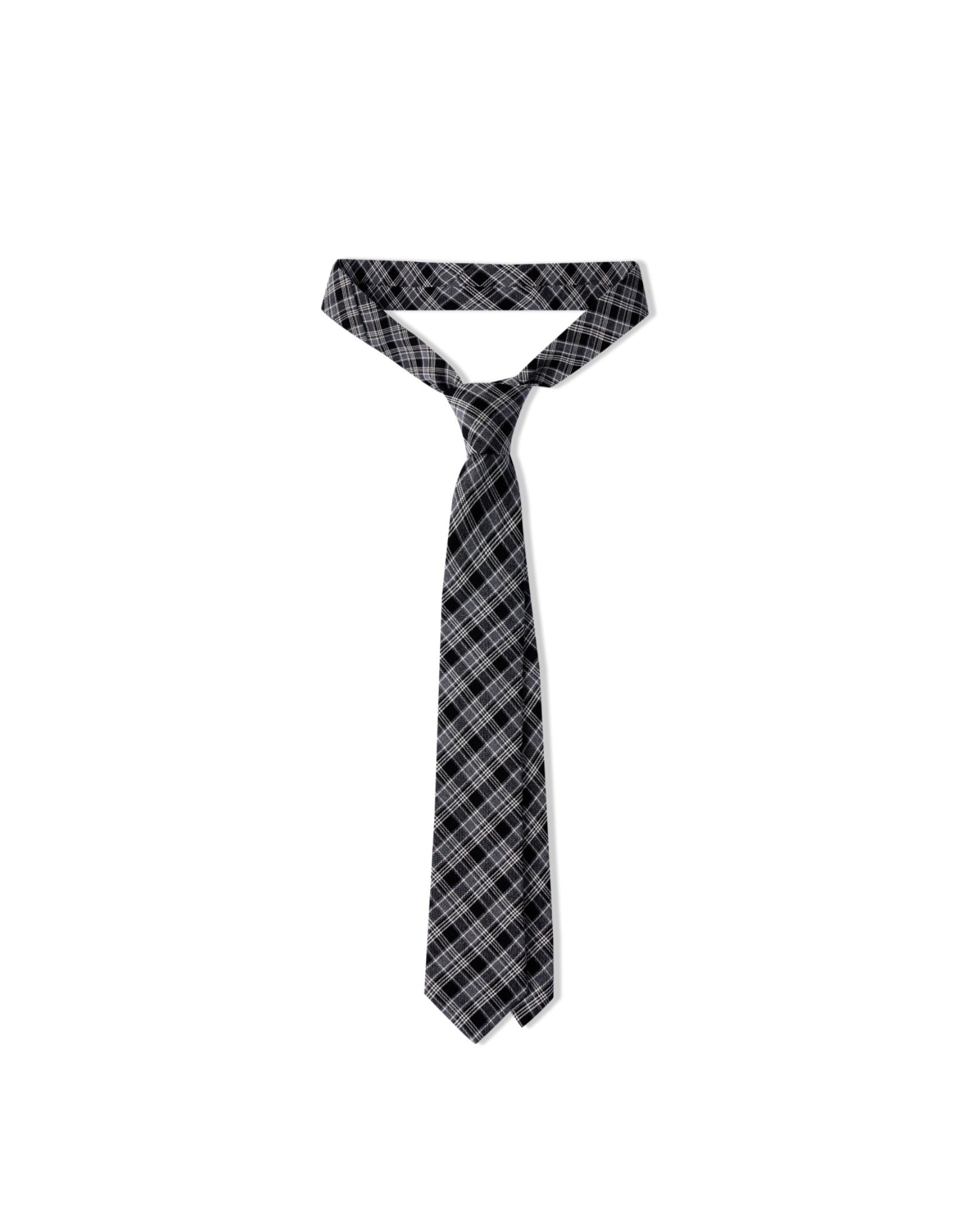 Lider CAROLINE TIE - Checked Black 領帶